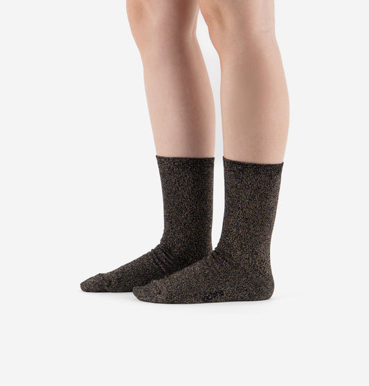V 9126031 lurex socks black