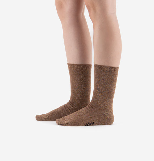 V 9126031 lurex socks camel