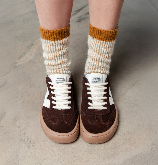 V 9126043 2 tone wool socks mustard