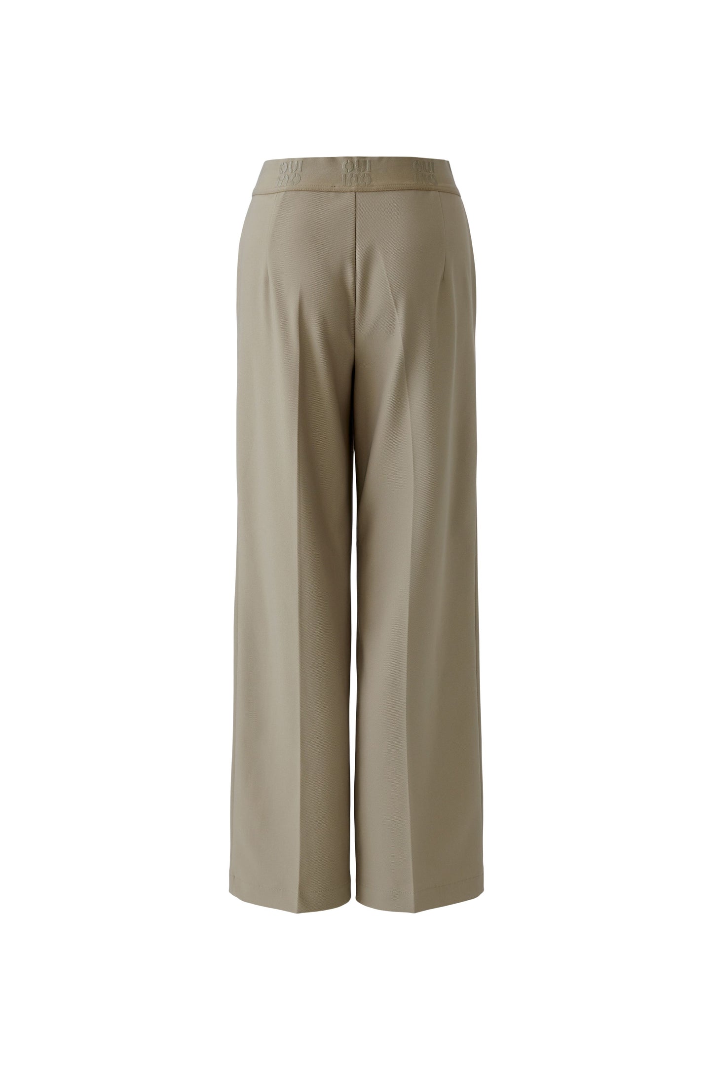 O 91737 Crepe elastic waist trousers