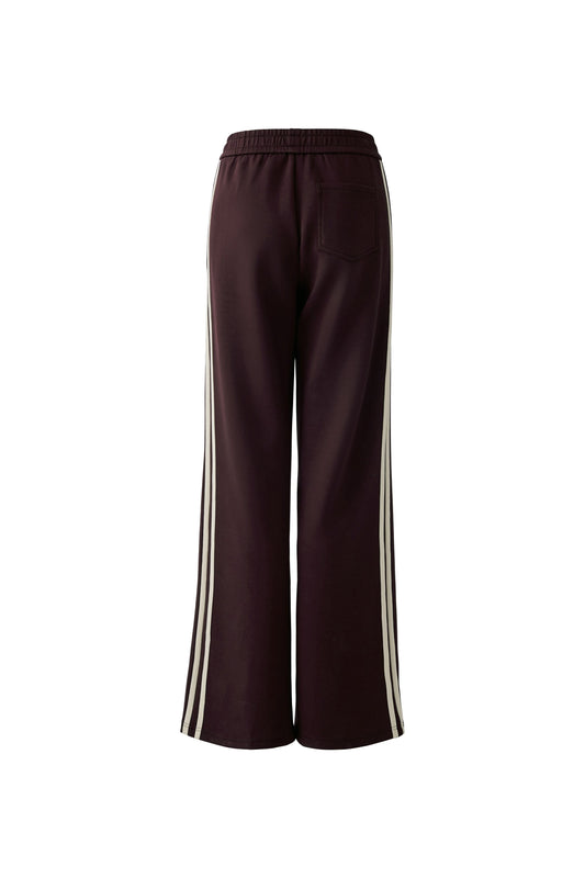 O 94118 Side stripe stretch trousers bitter chocolate