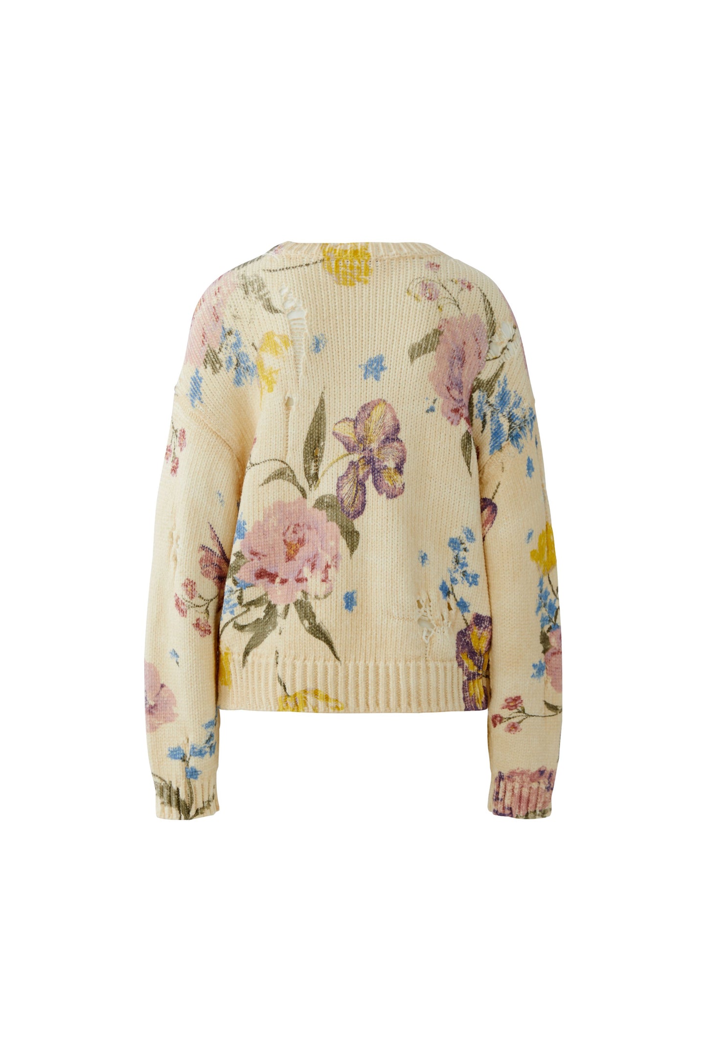 O 96776 Flower print relaxed cotton jumper