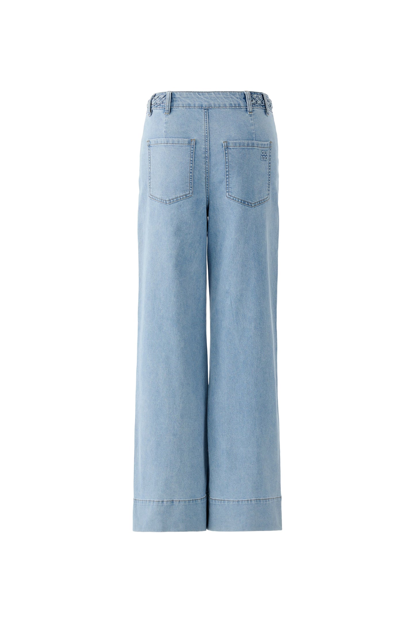 O 96819 Wide leg jeans with plait trim