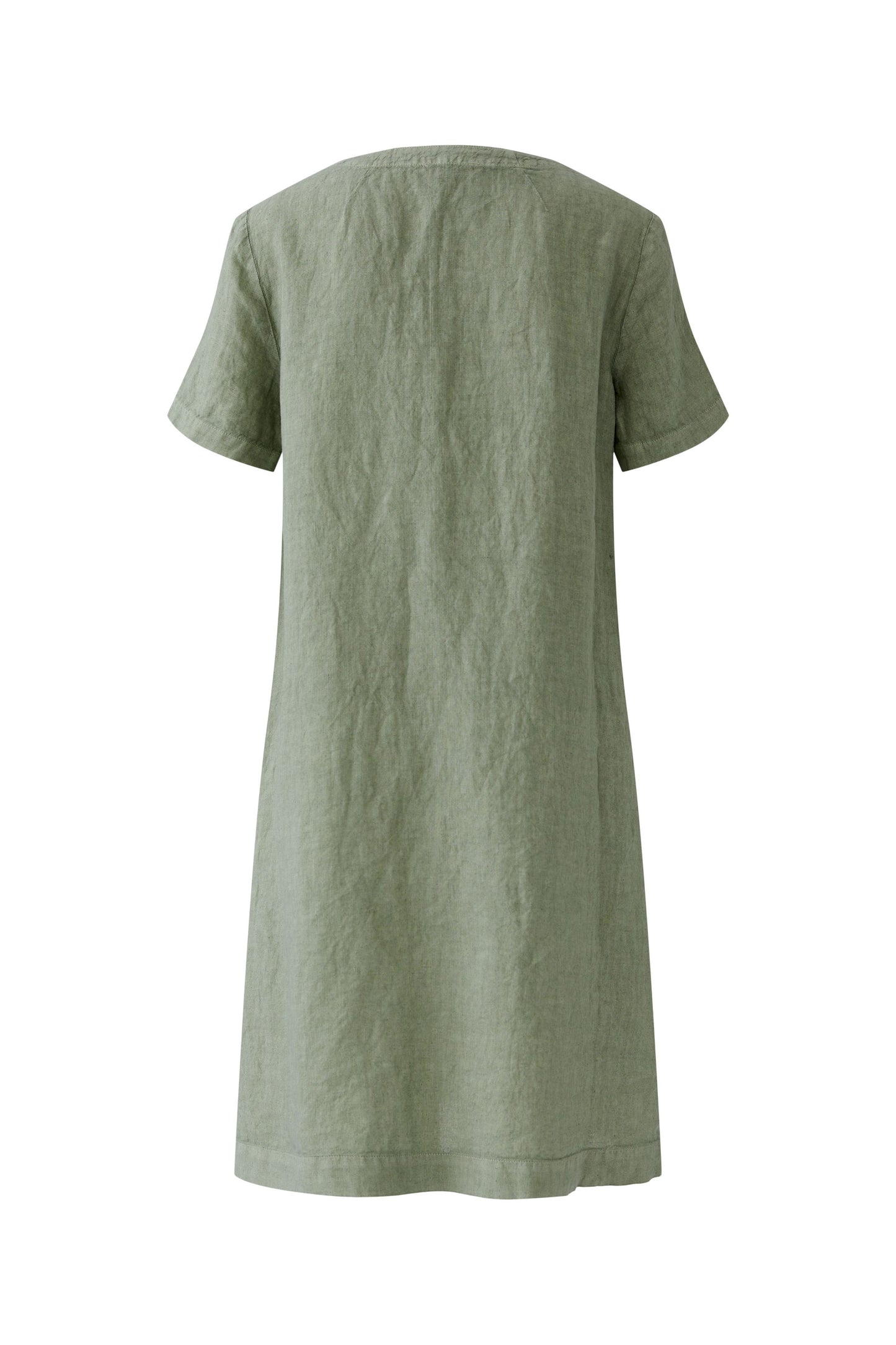 O 97170 Linen shaped notch neck dress