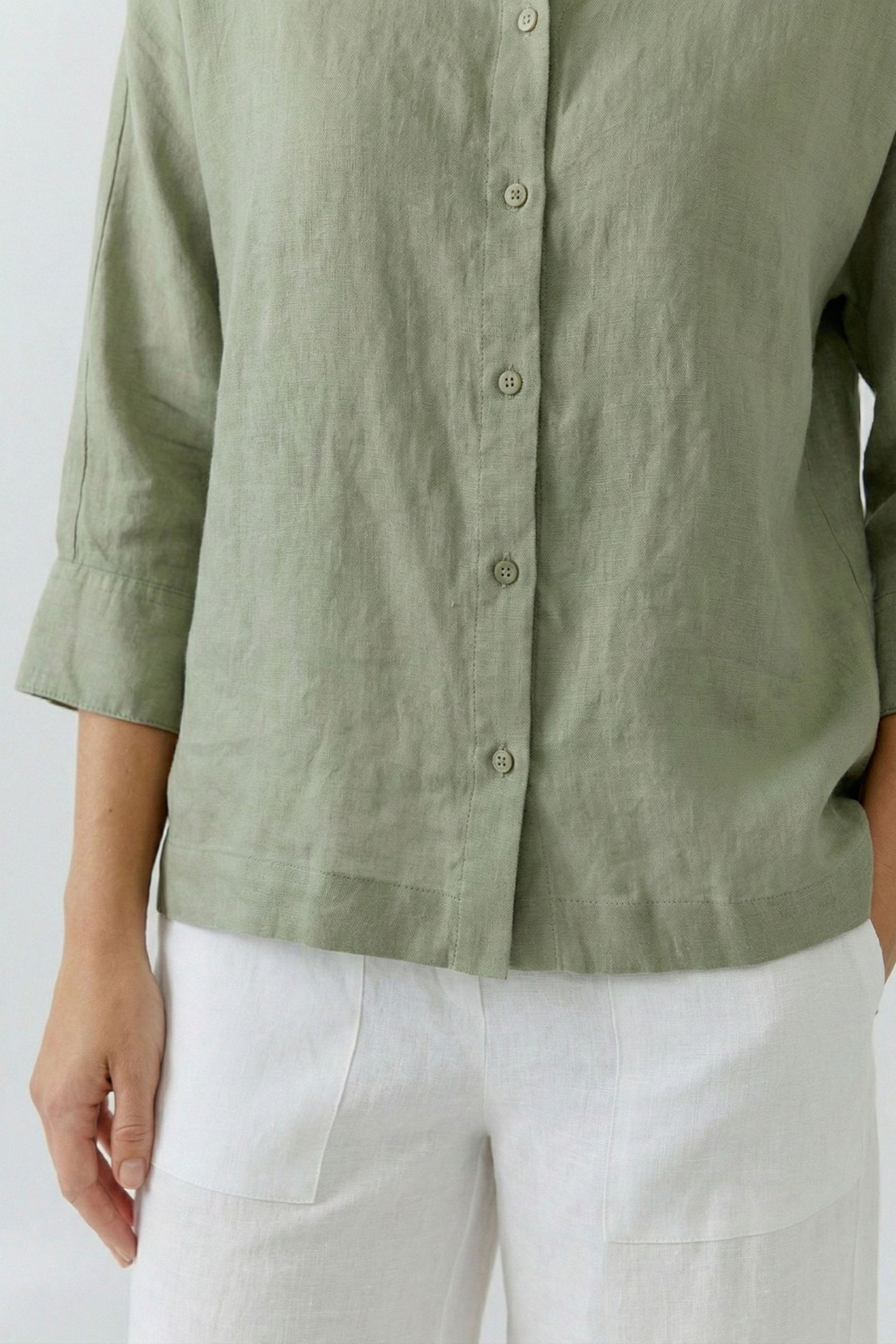 O 97225 Linen l/s linen overshirt