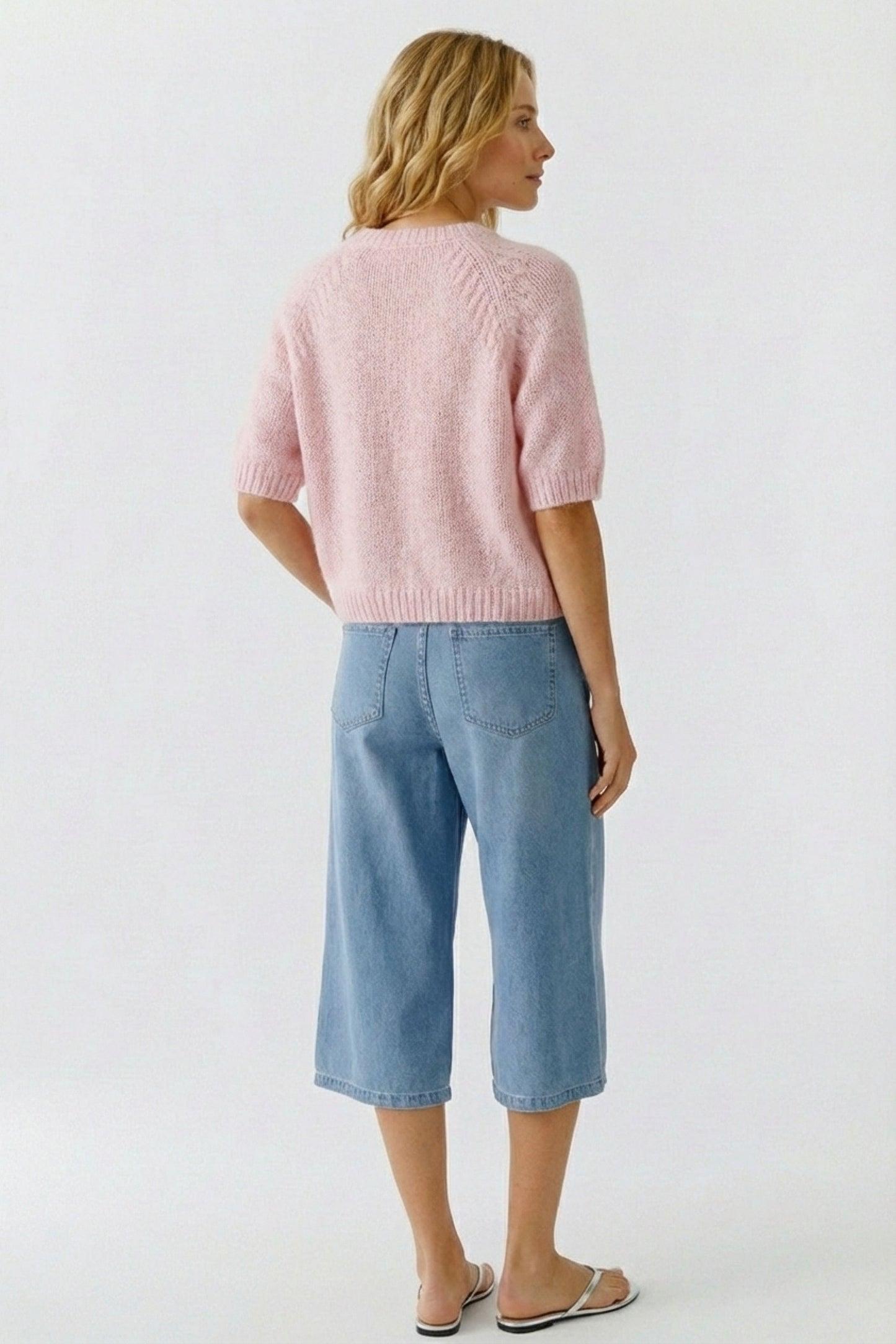 O 97421 S/S boxy tape yarn knit