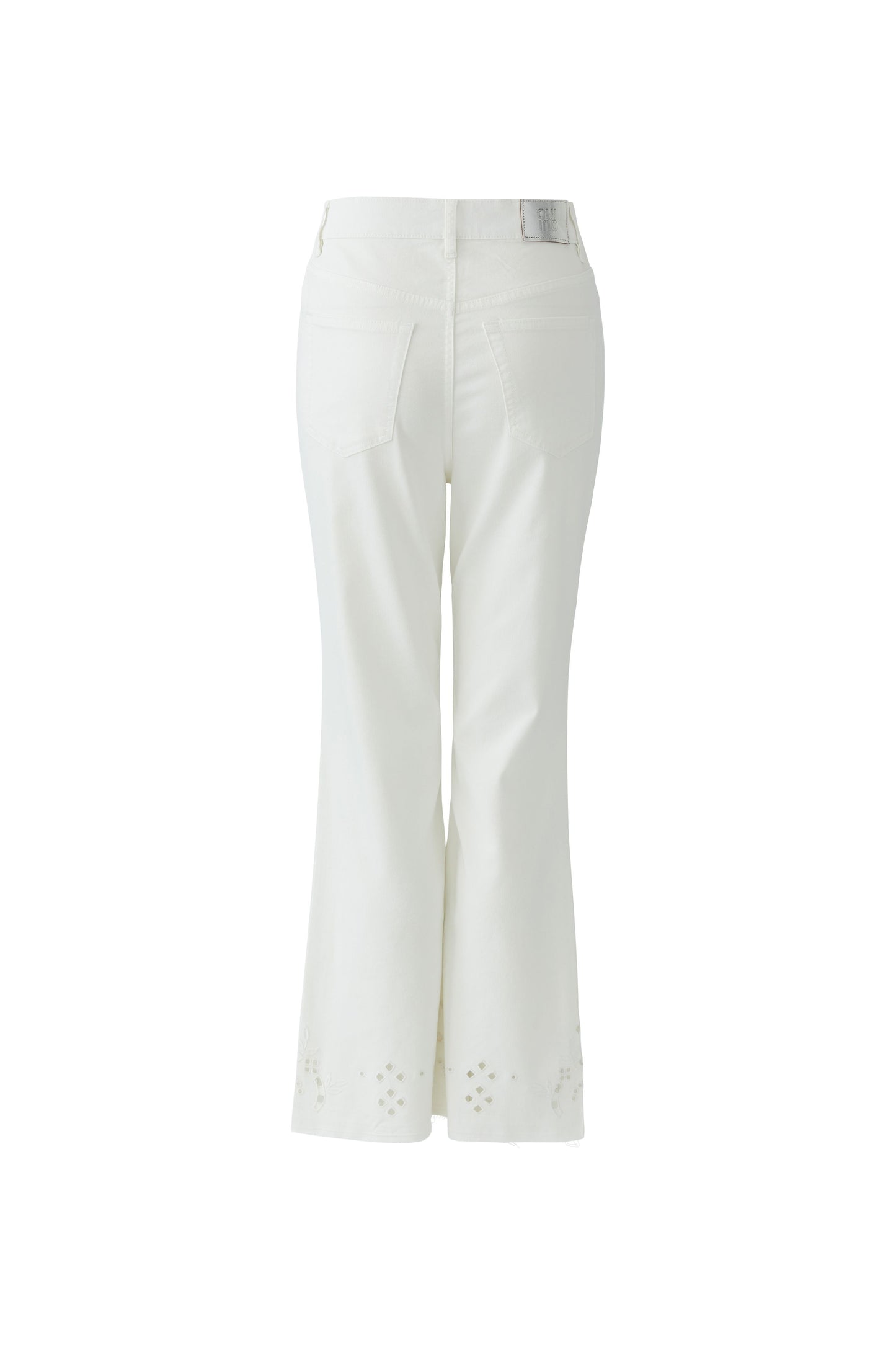 O 97478 Broderie hem bootleg jeans