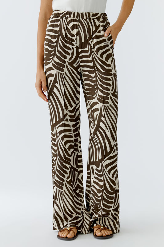 O 97481 Printed palazzo trousers