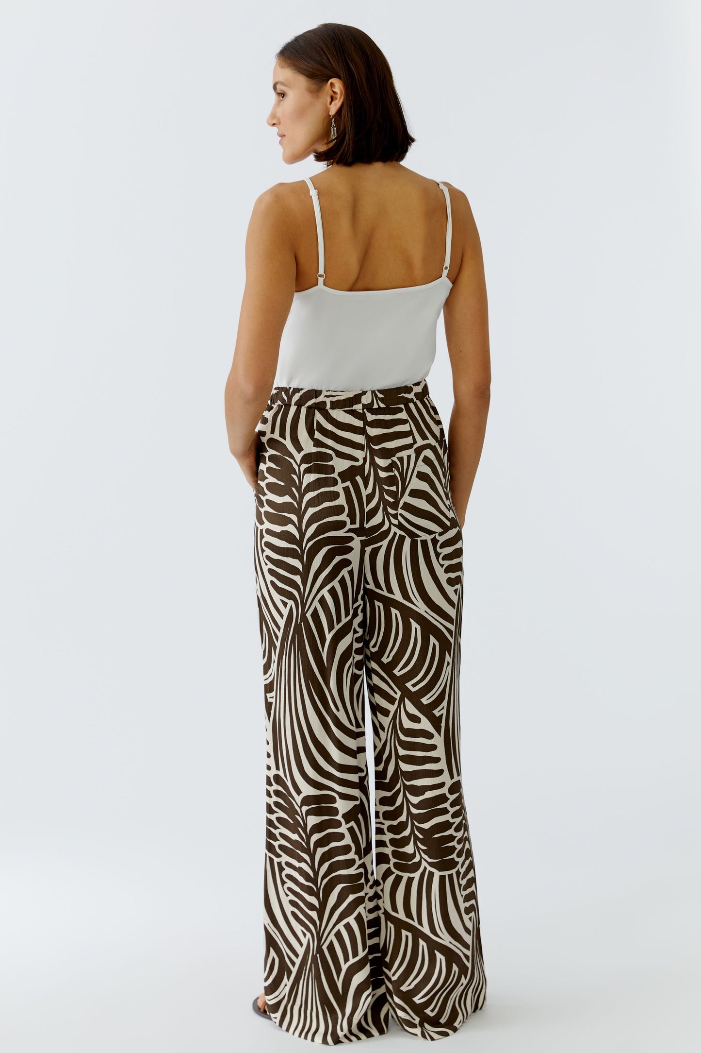 O 97481 Printed palazzo trousers