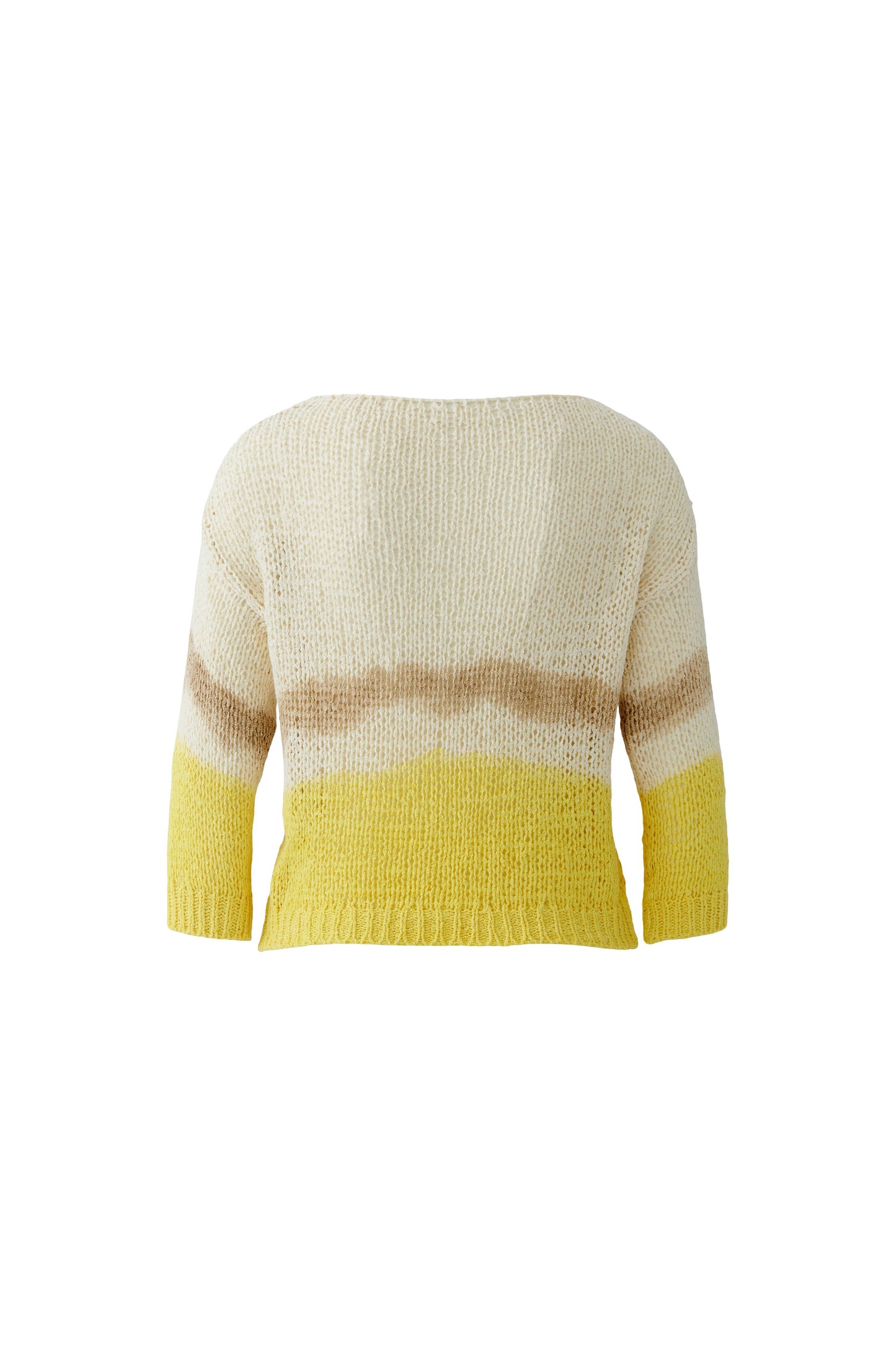 O 97547 Tape yarn dip hem 3/4 sleeve jumper