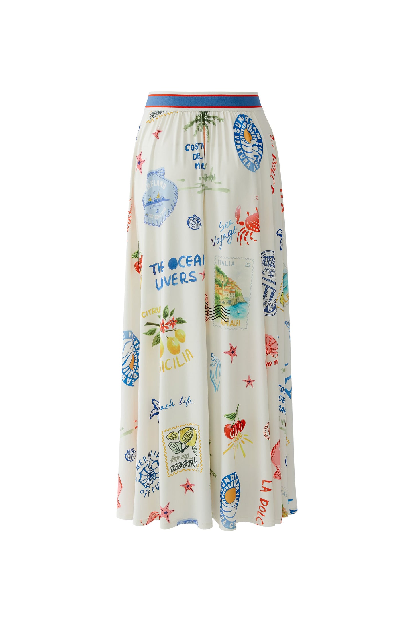O 98683 Printed maxi skirt