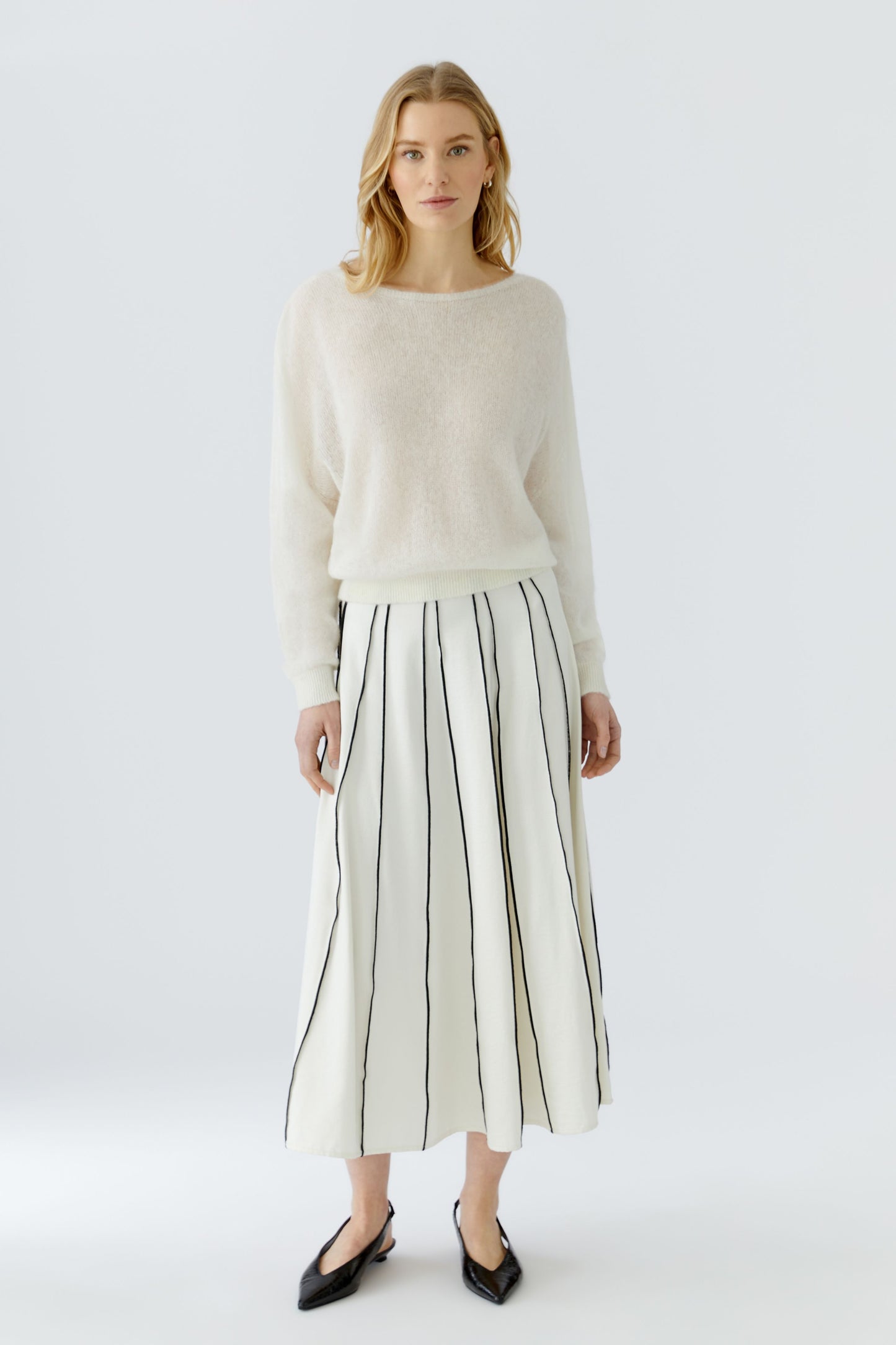 O 98760 Stripe panel a-line skirt