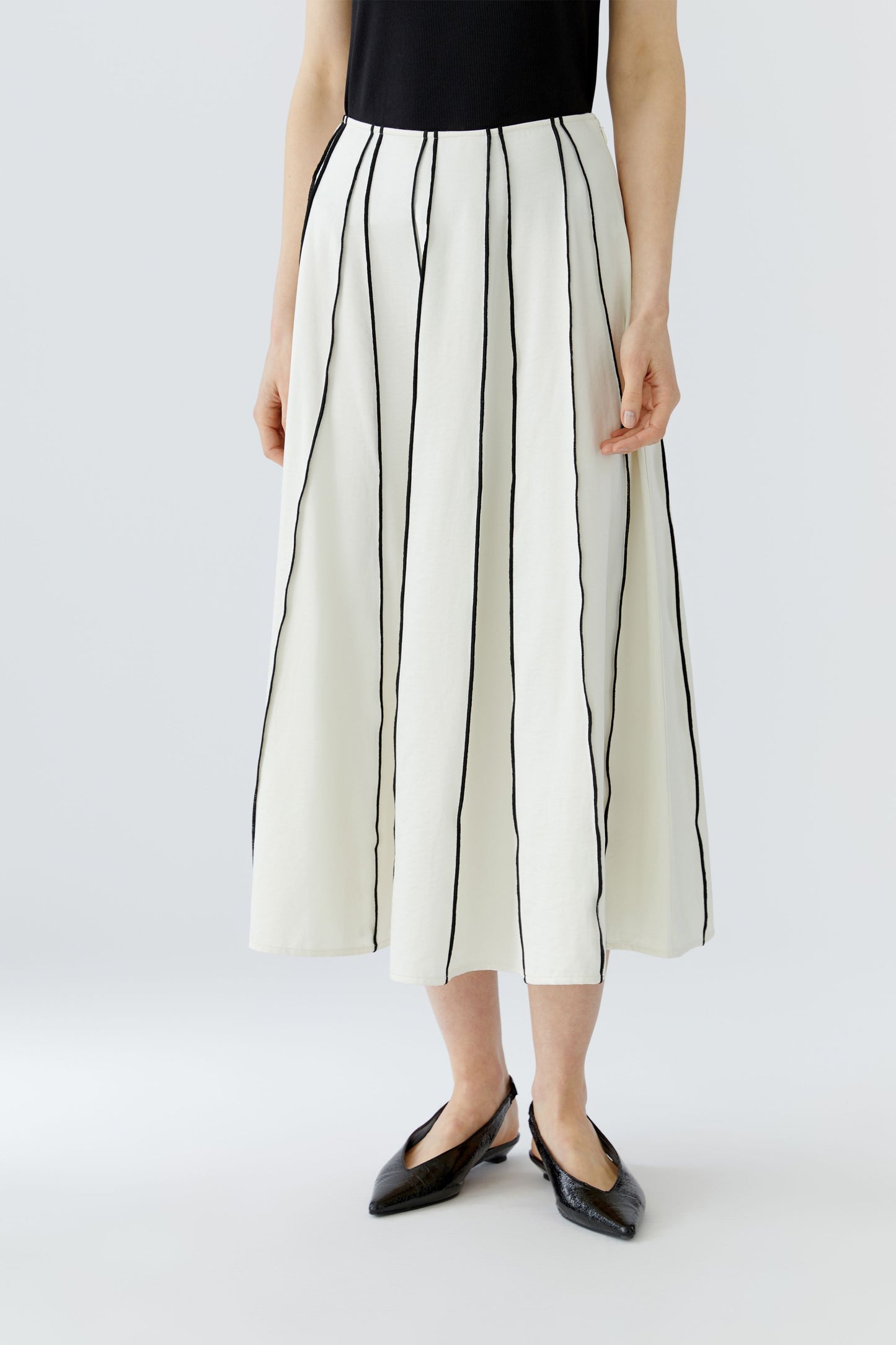 O 98760 Stripe panel a-line skirt