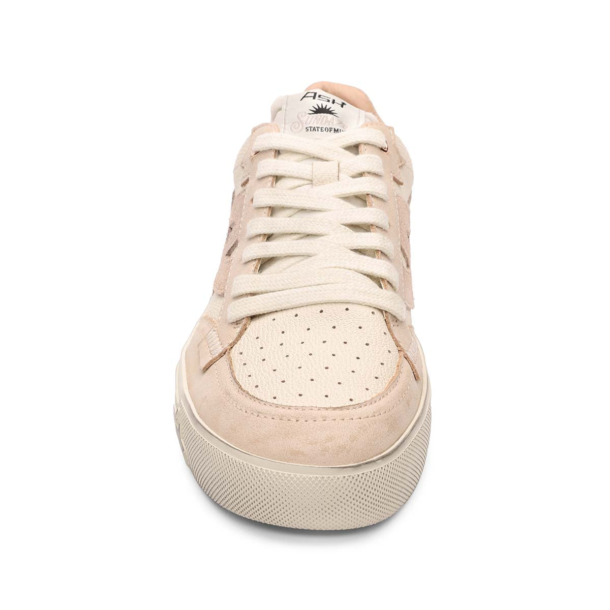 A Moonlight01 leather silver glitter sneaker