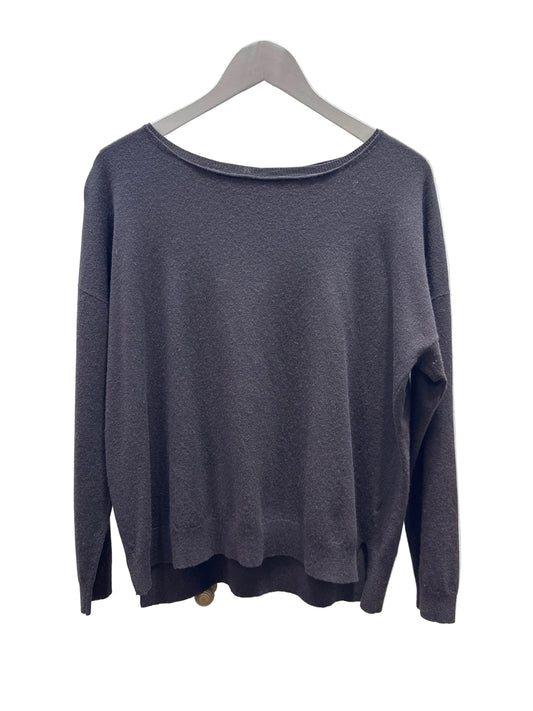 Tr 11462 Wool/viscose crew neck boxy melange jumper