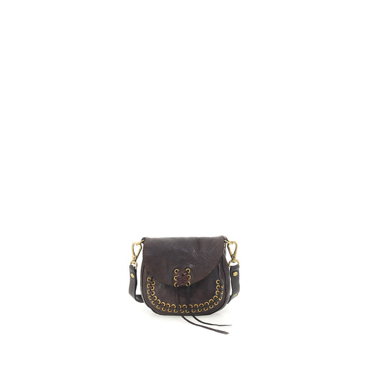 Ca C037050 Eyelet & whipstitch small saddle bag