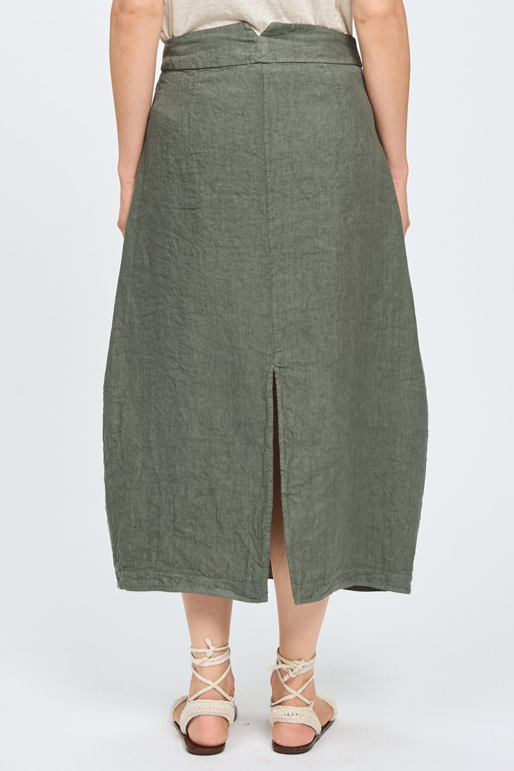 Tr D1303 Balloon linen skirt