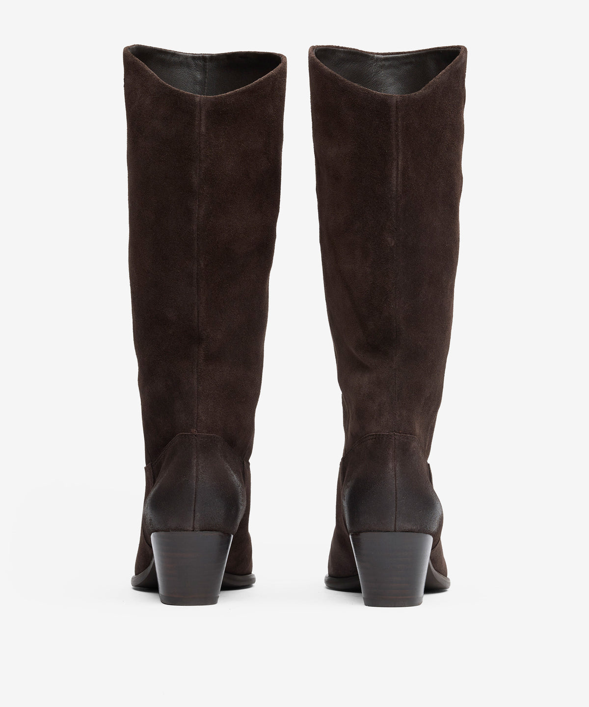 A Freedom 3/4 suede cuban heel western boot