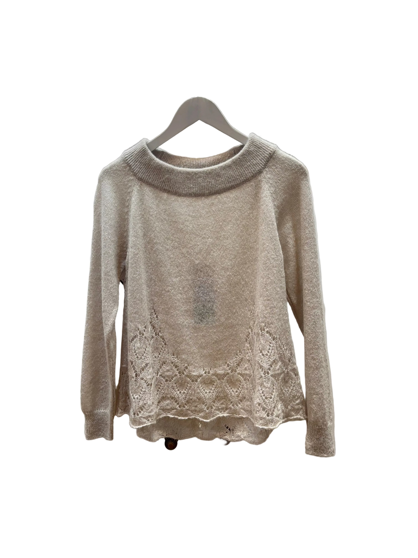 EC M690 Lace knit hem jumper