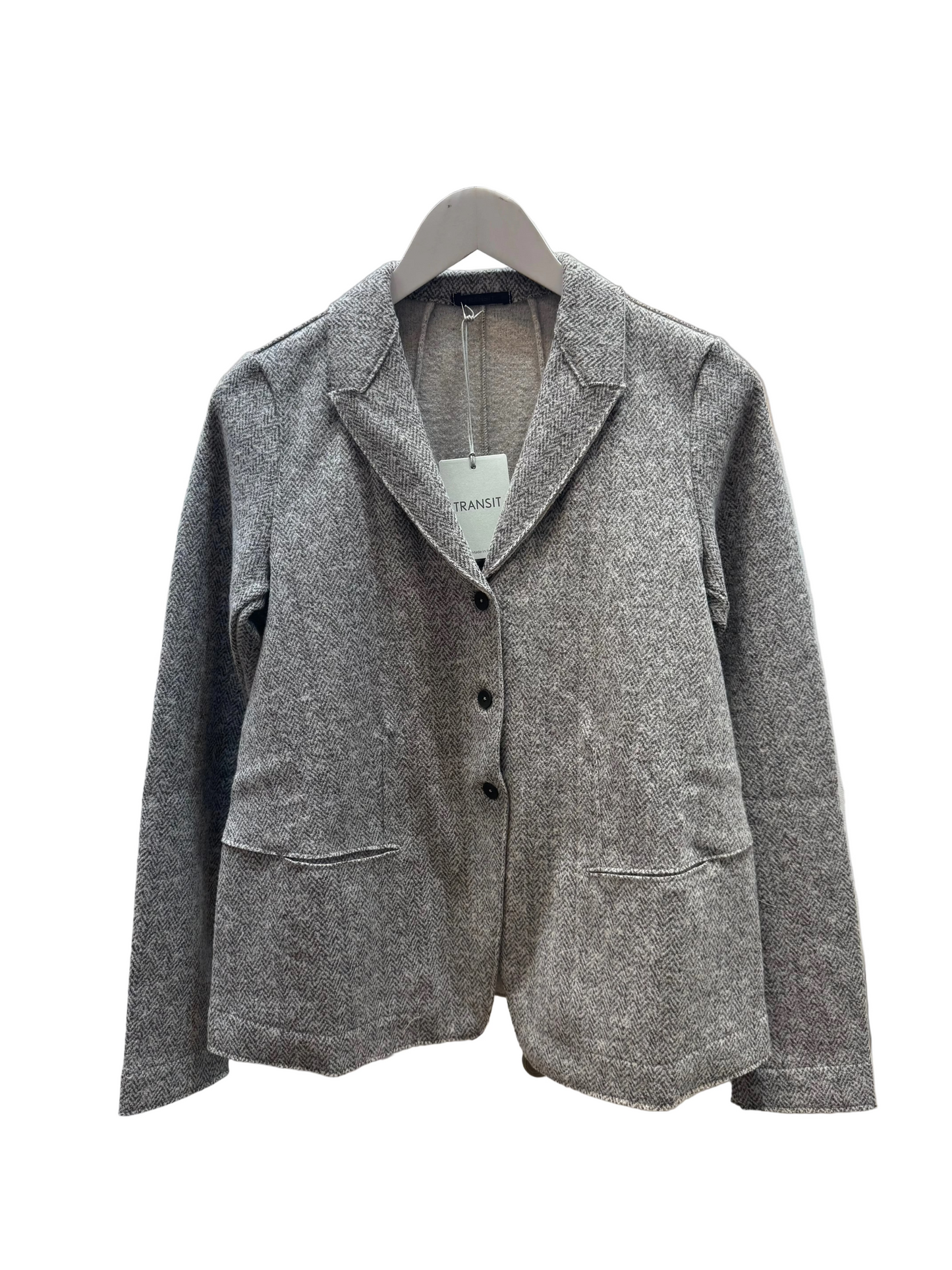 Tr 10450 Herringbone wool fitted jacket