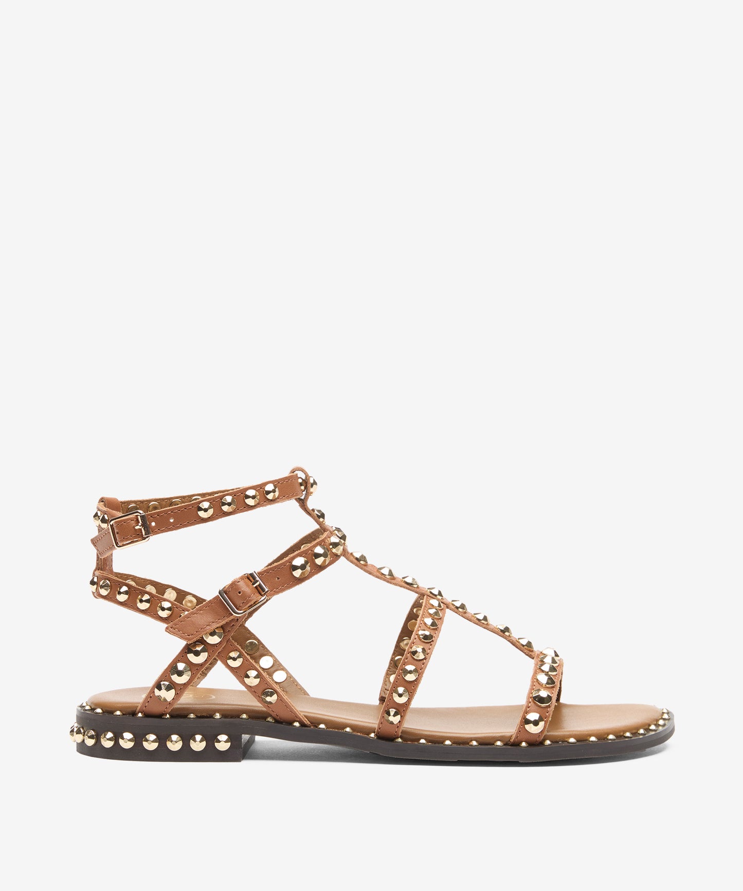 A 130289 Precious Double buckle flat gladiator sandal