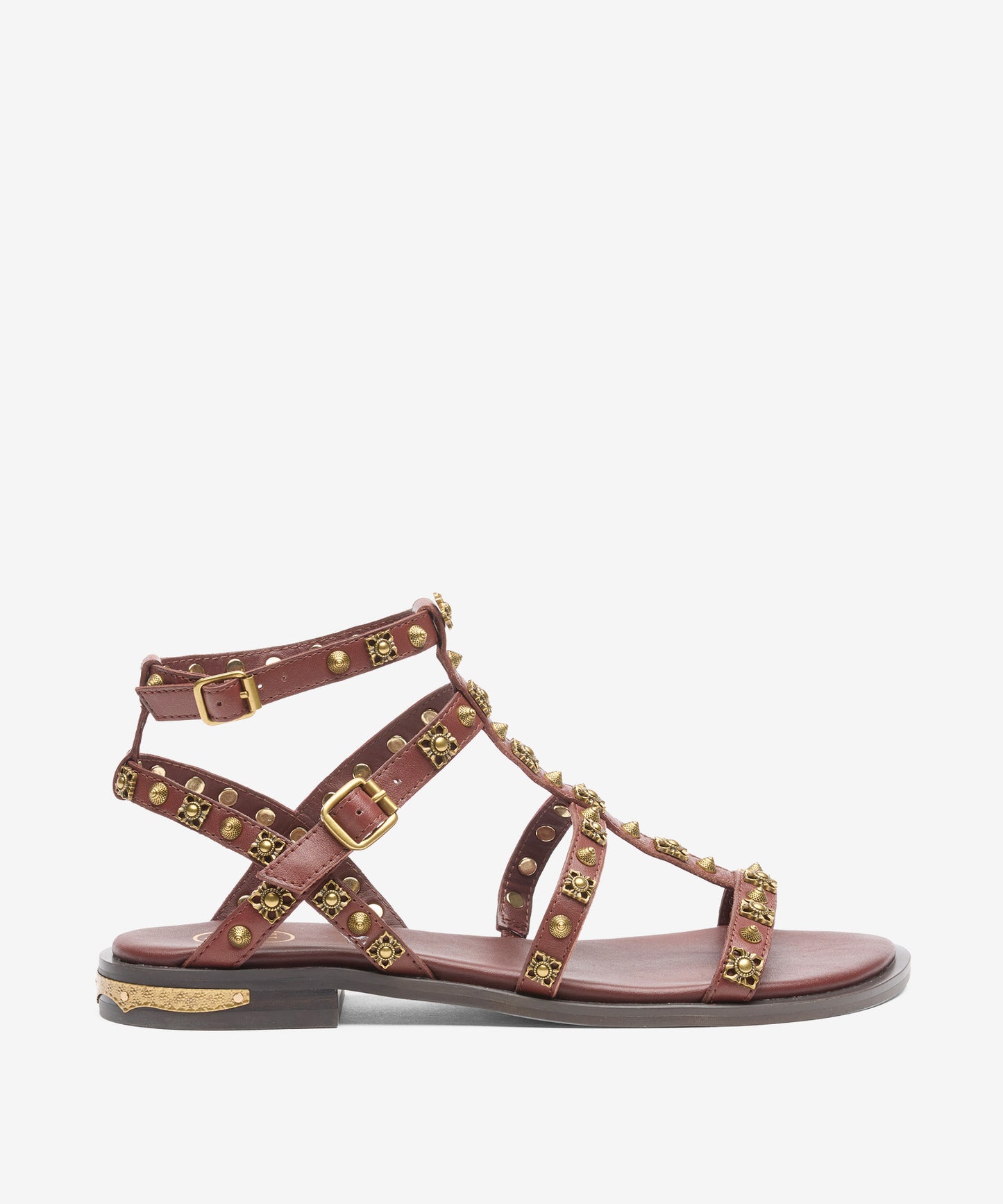 A 153249 Pacha Double buckle flat gladiator sandal