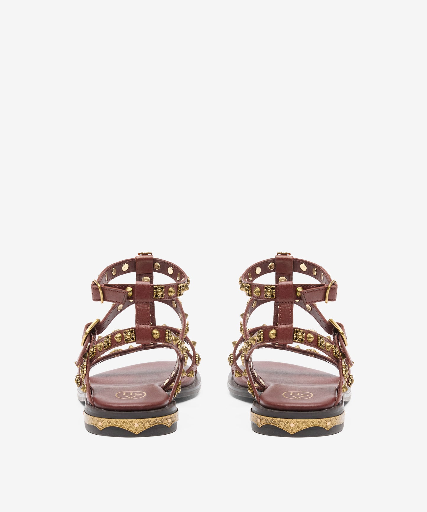 A 153249 Pacha Double buckle flat gladiator sandal