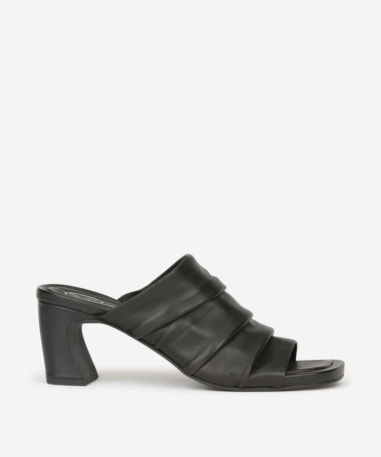A 153478 Eva Leather mid heel mule