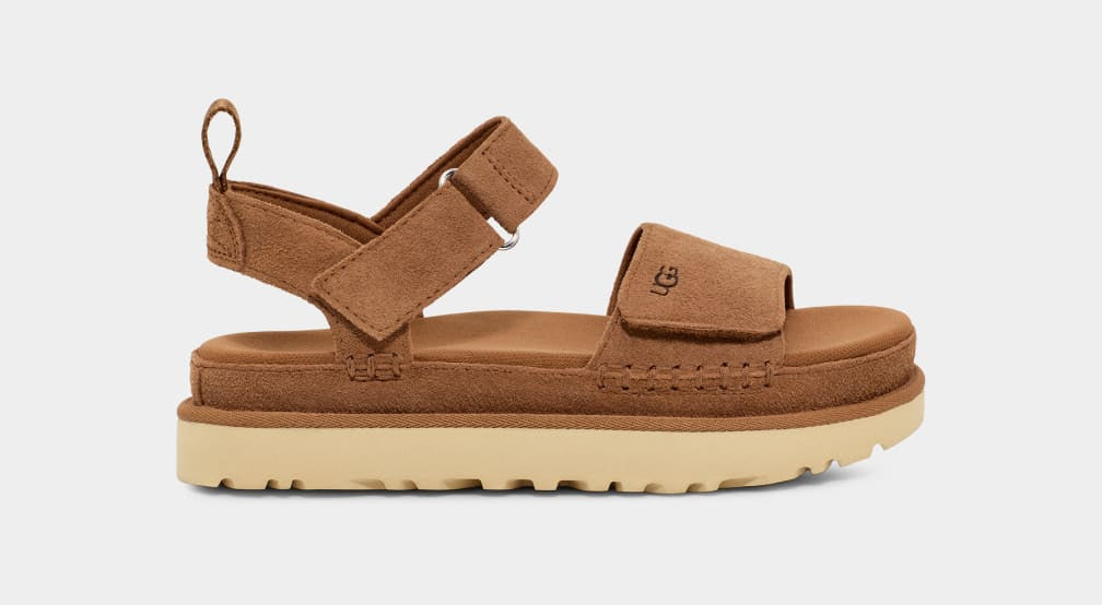 U 1136783 Goldenstar flatform velcro sandal