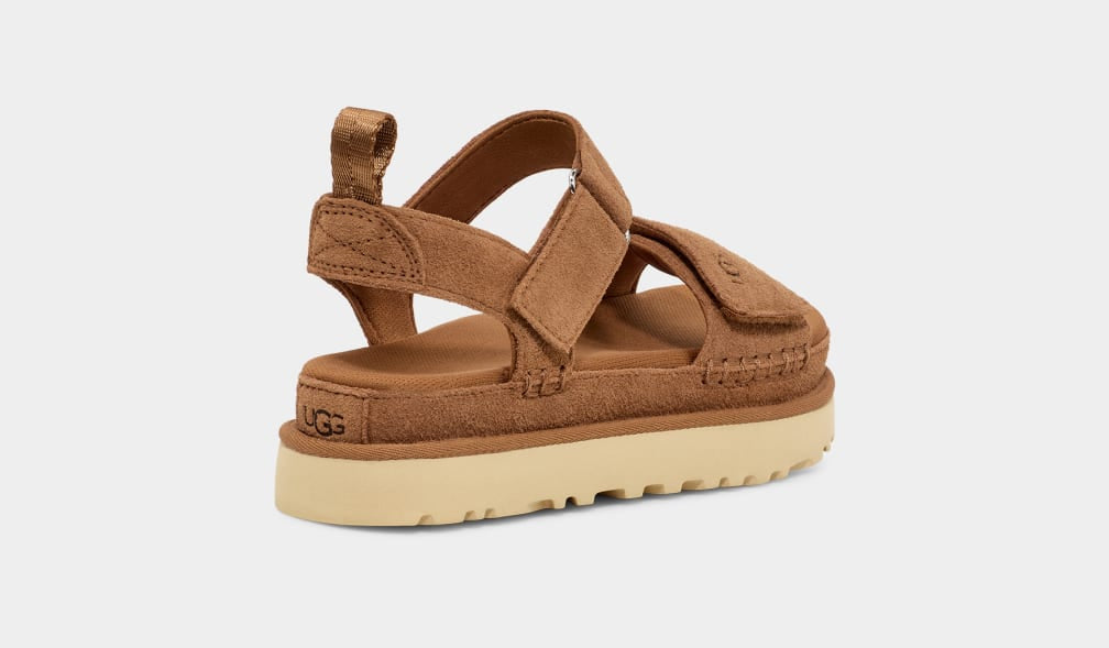 U 1136783 Goldenstar flatform velcro sandal