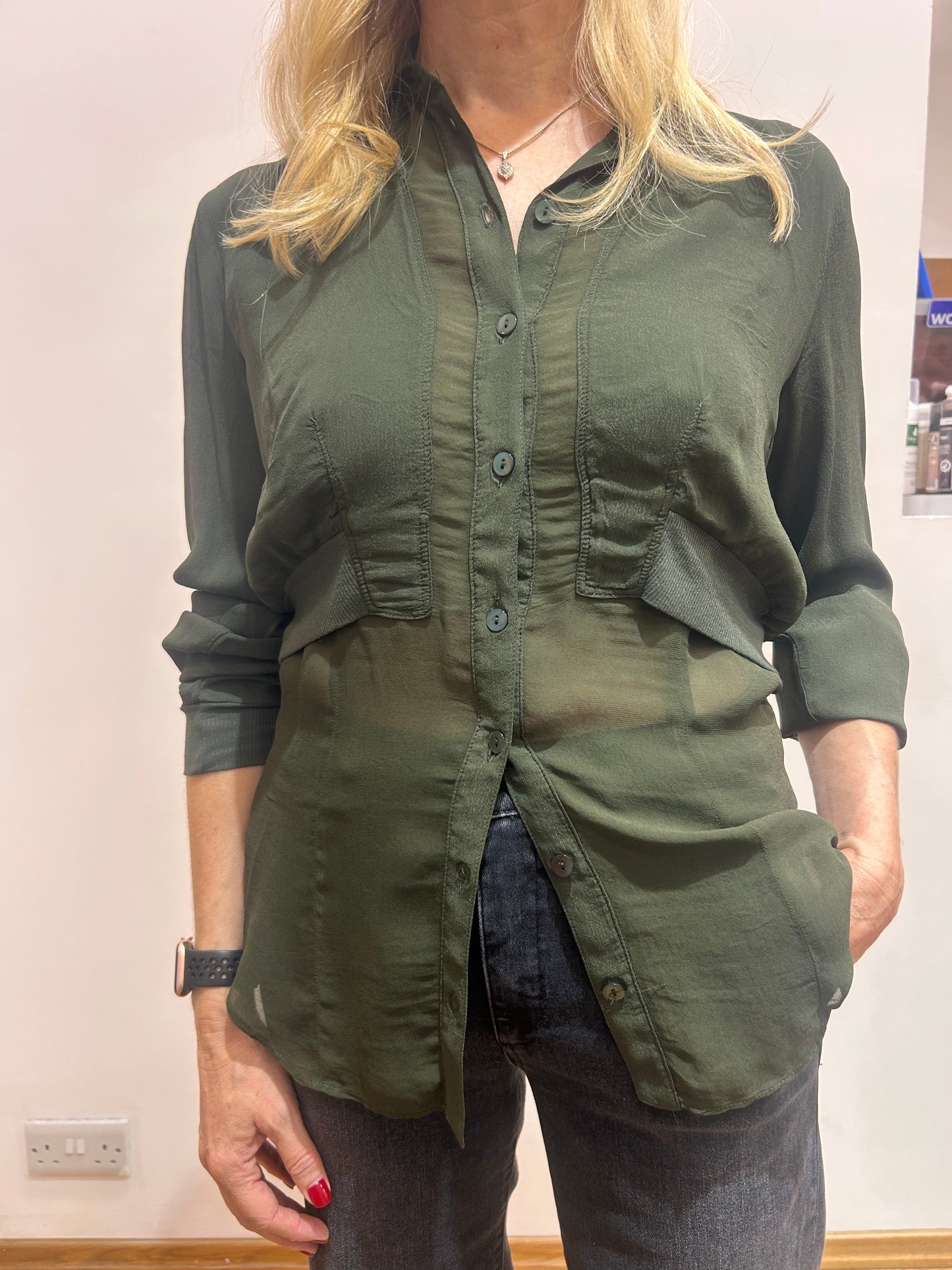 EC 69po Double layer georgette blouse