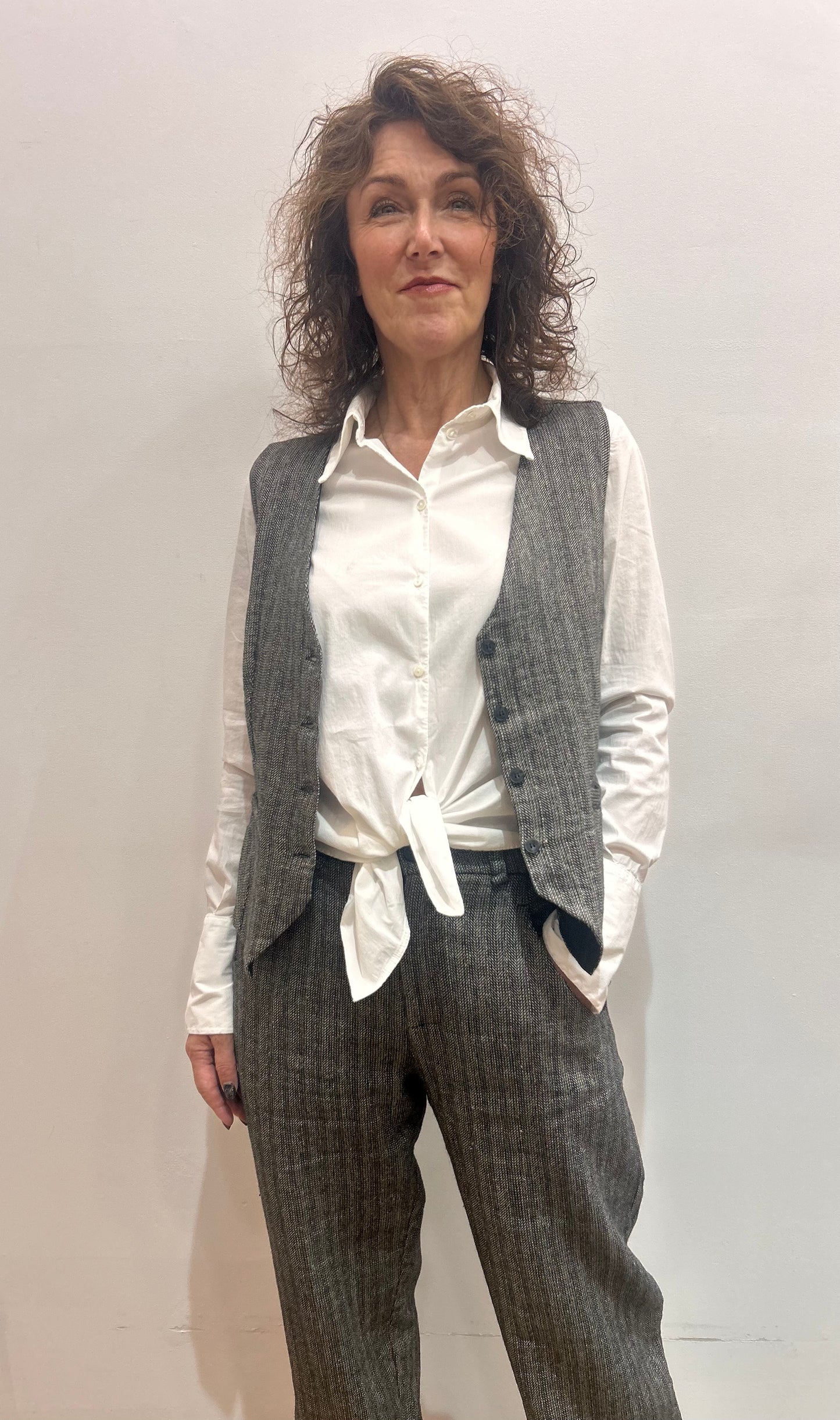 Tr A105 Herringbone waistcoat