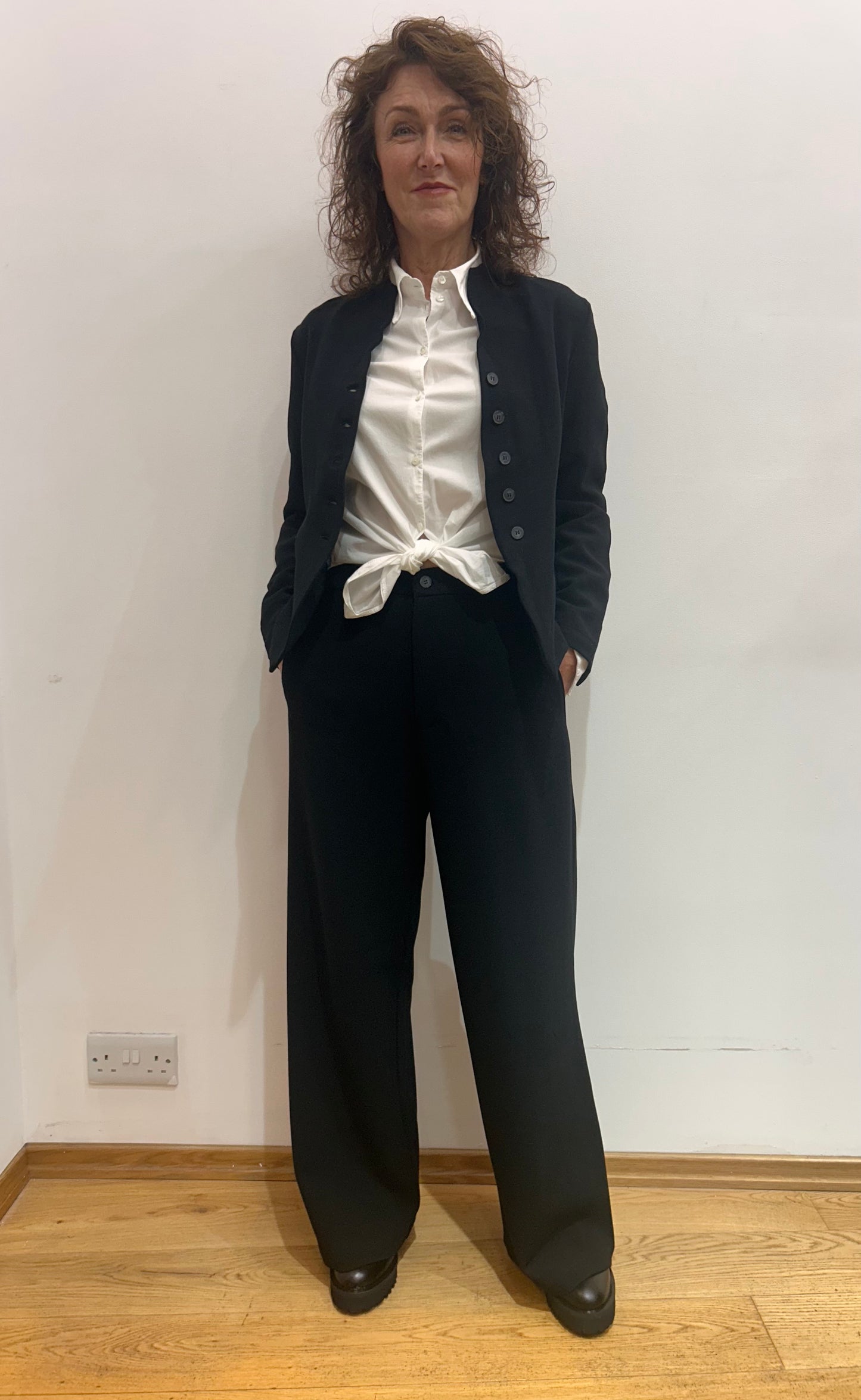 Tr C120 Fine gauge wool/viscose jacket