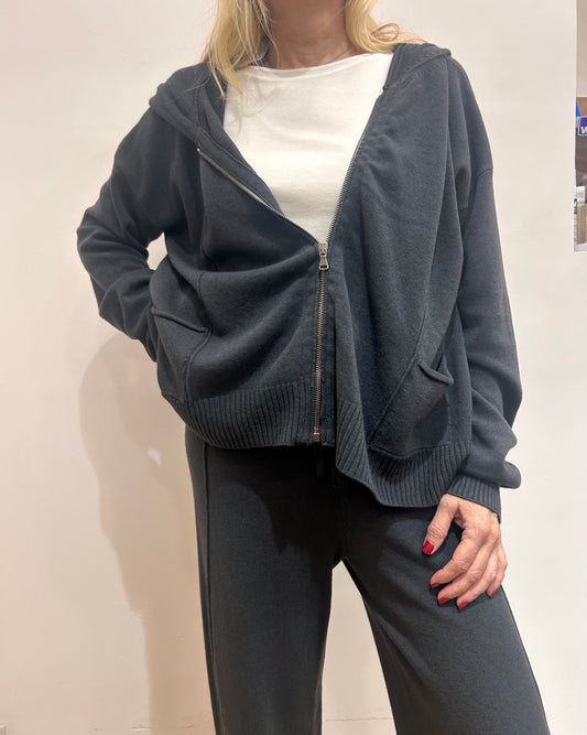 Tr 11461 Knitted Boxy Hoody