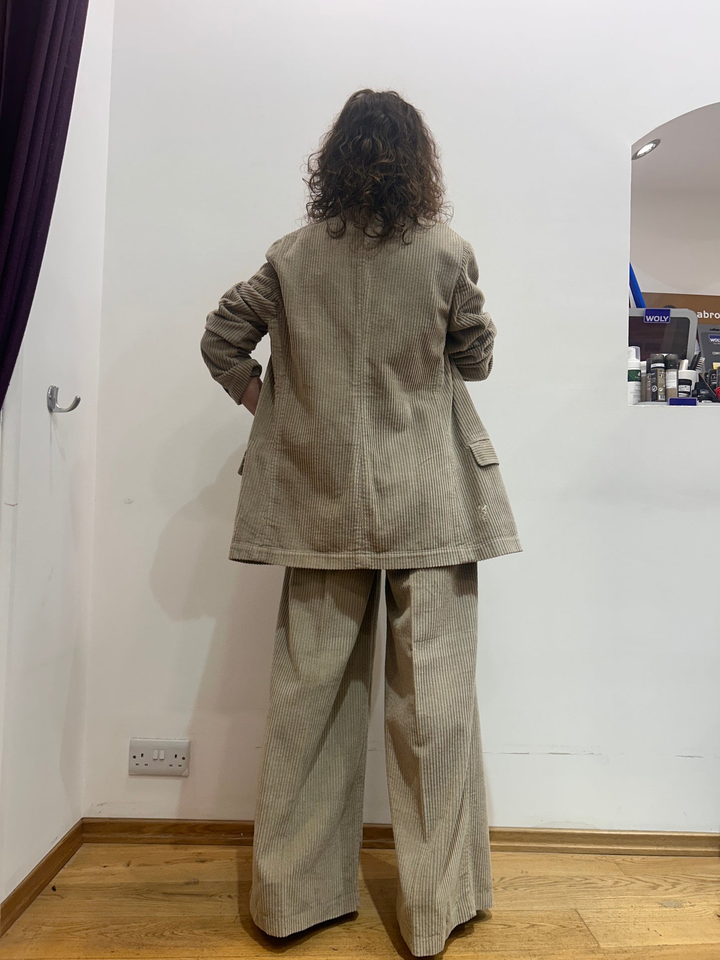 EC 59xu Jumbo cord boyfriend jacket