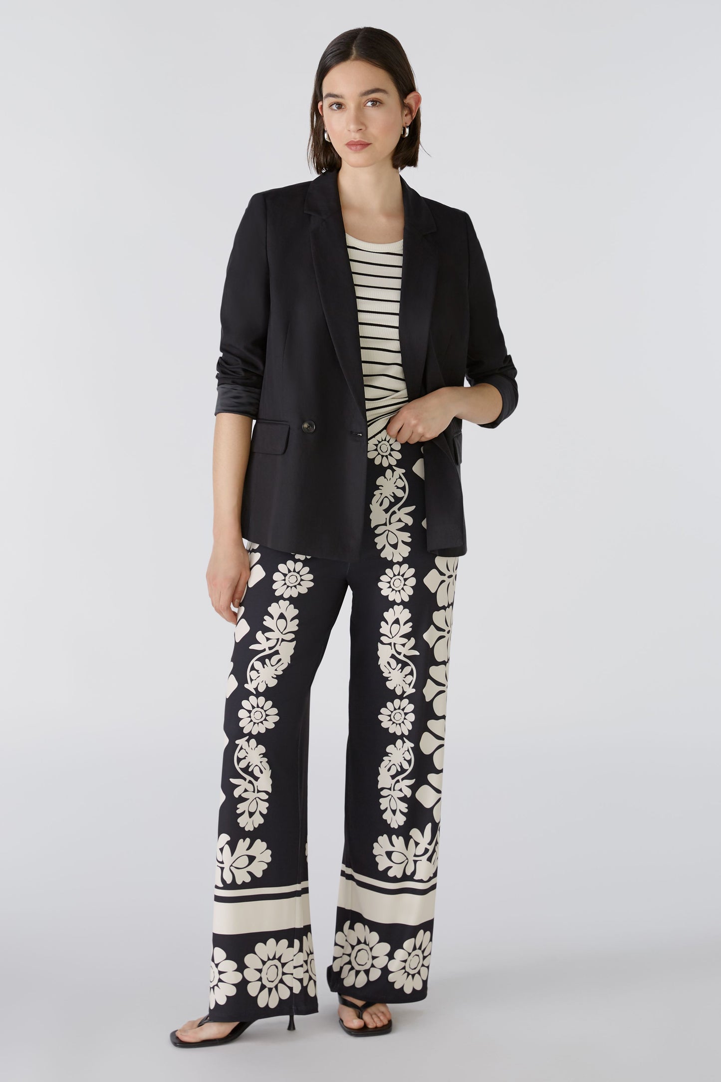 O 88258 Print stretch trousers