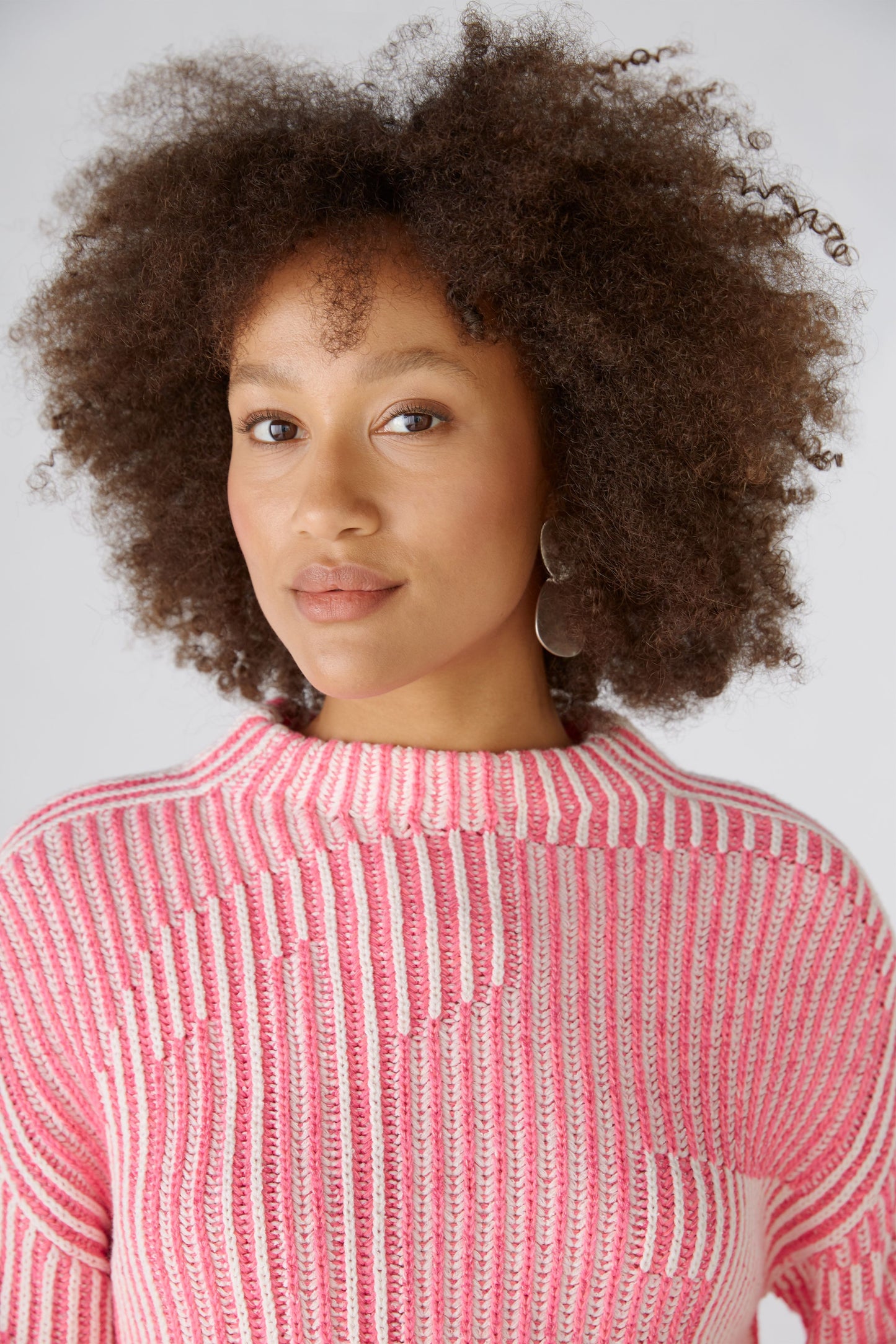 O 89582 Mixed rib cotton jumper