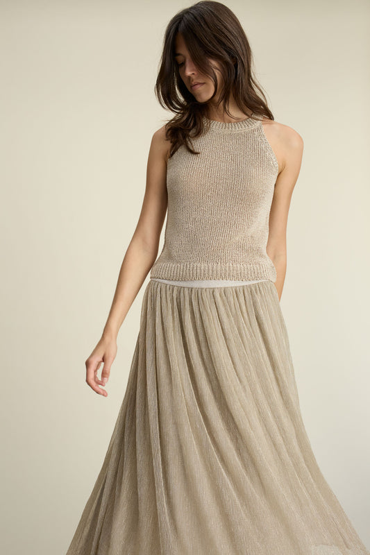 O 93301 tape yarn tank top