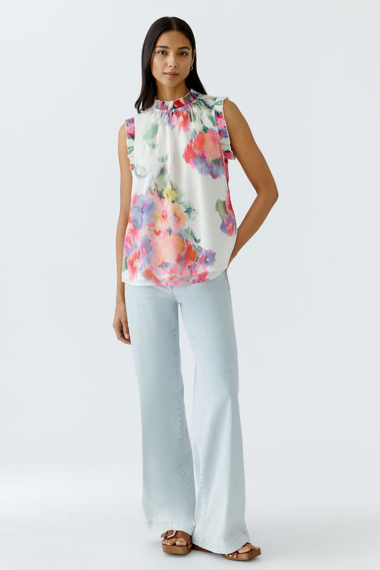 O 93228 Wide leg cotton/modal jeans