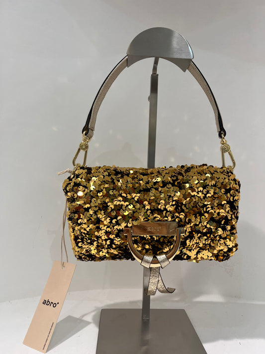 A 3167696 Sequin small structured bag