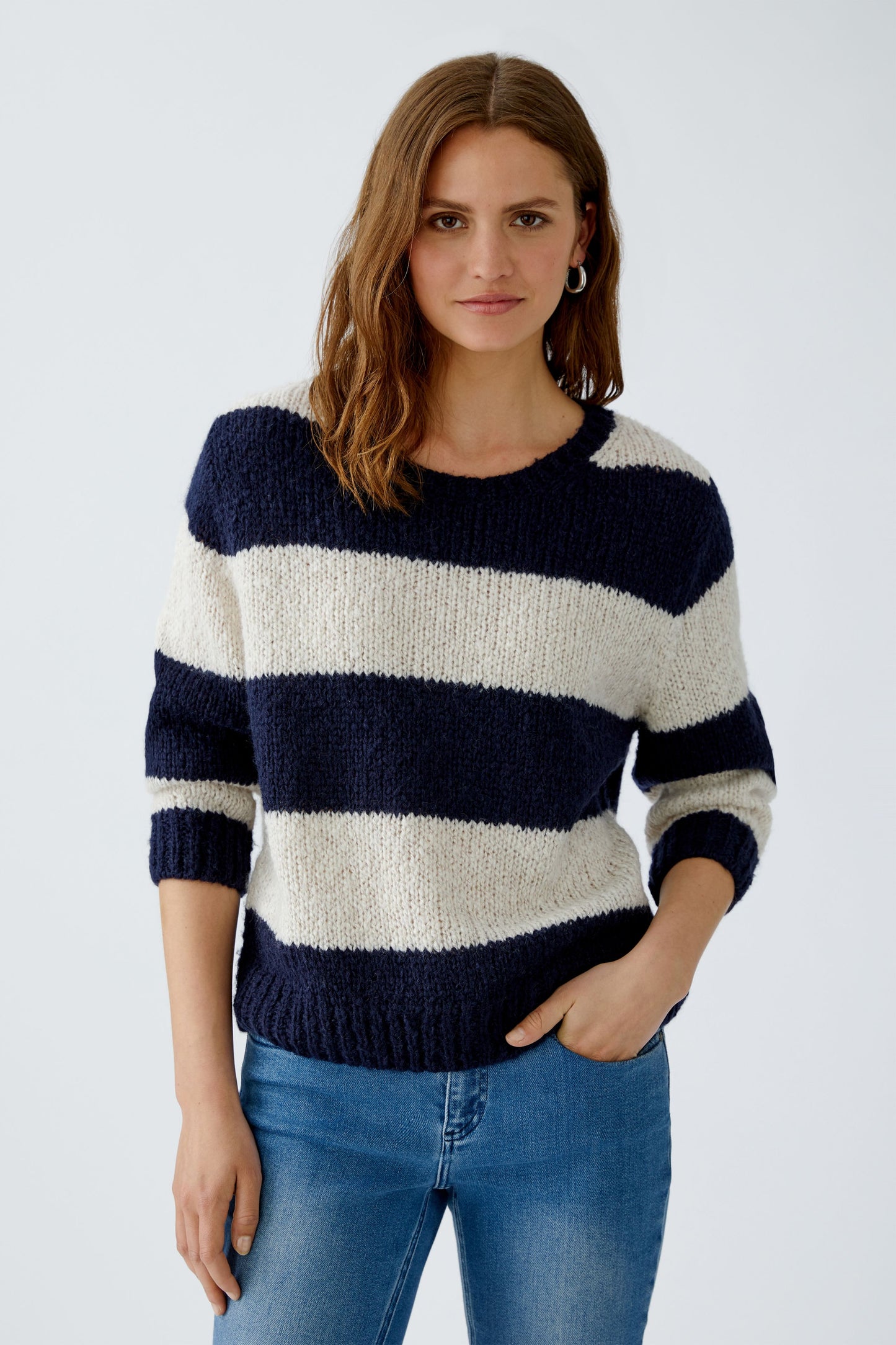 O 94307 Esmy stripe fluffy jumper