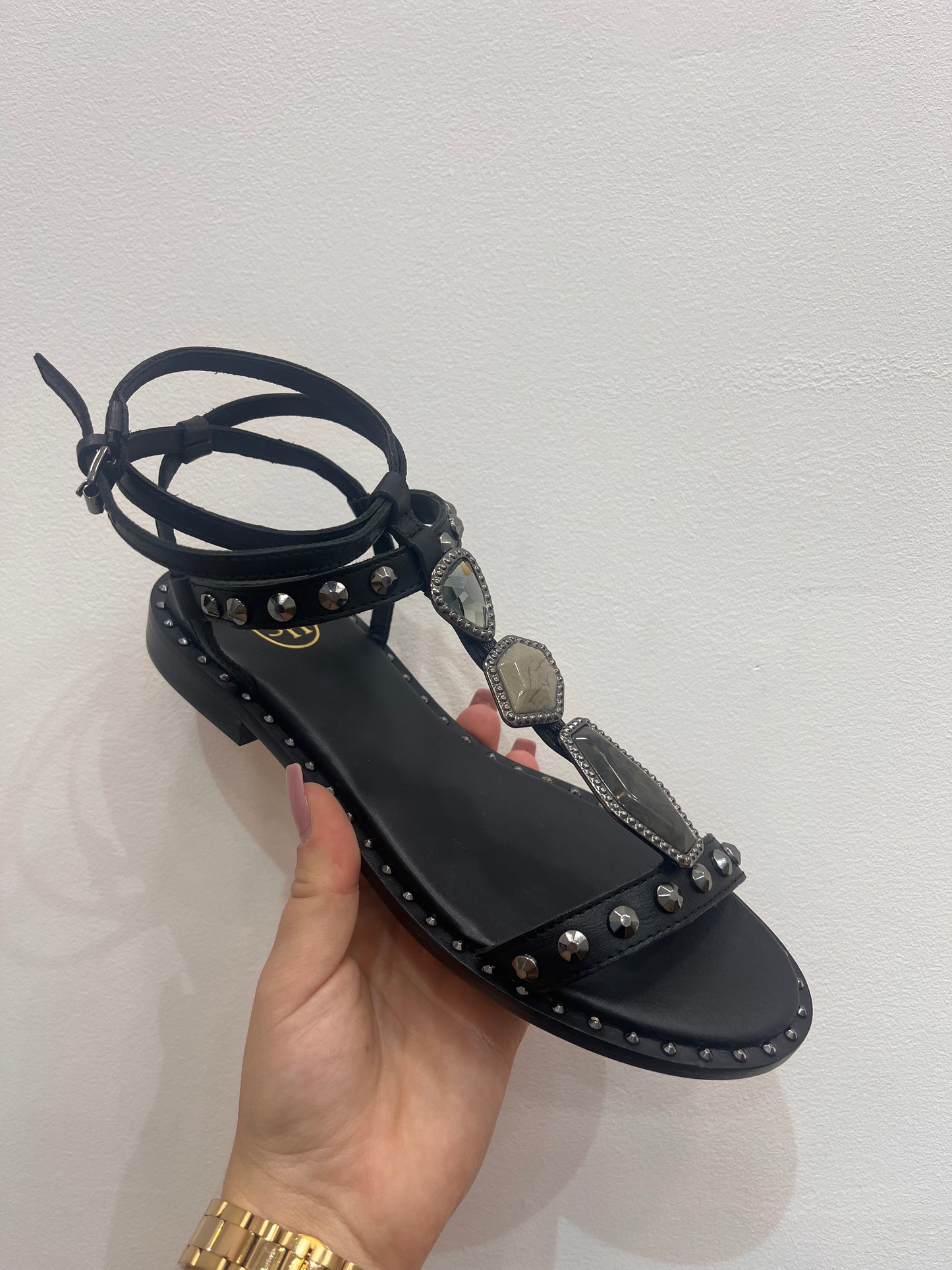 A Penny04 jewel stones sandals