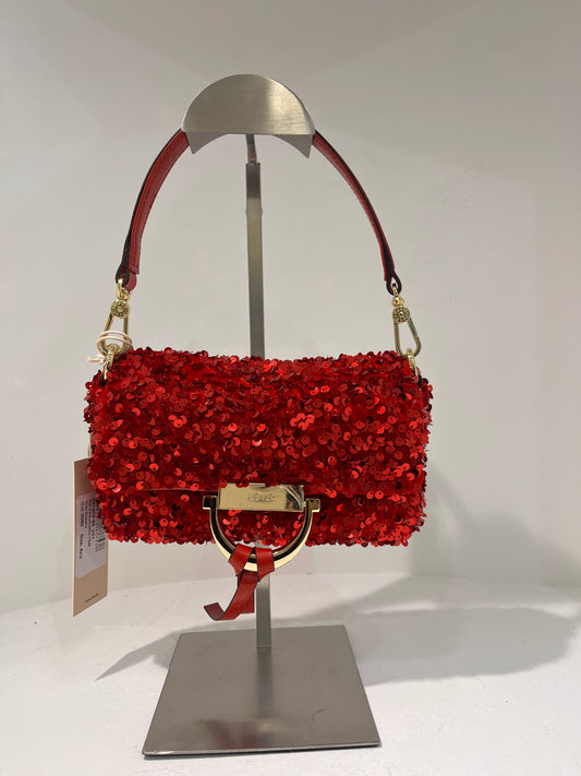 A 3167696 Sequin small structured bag