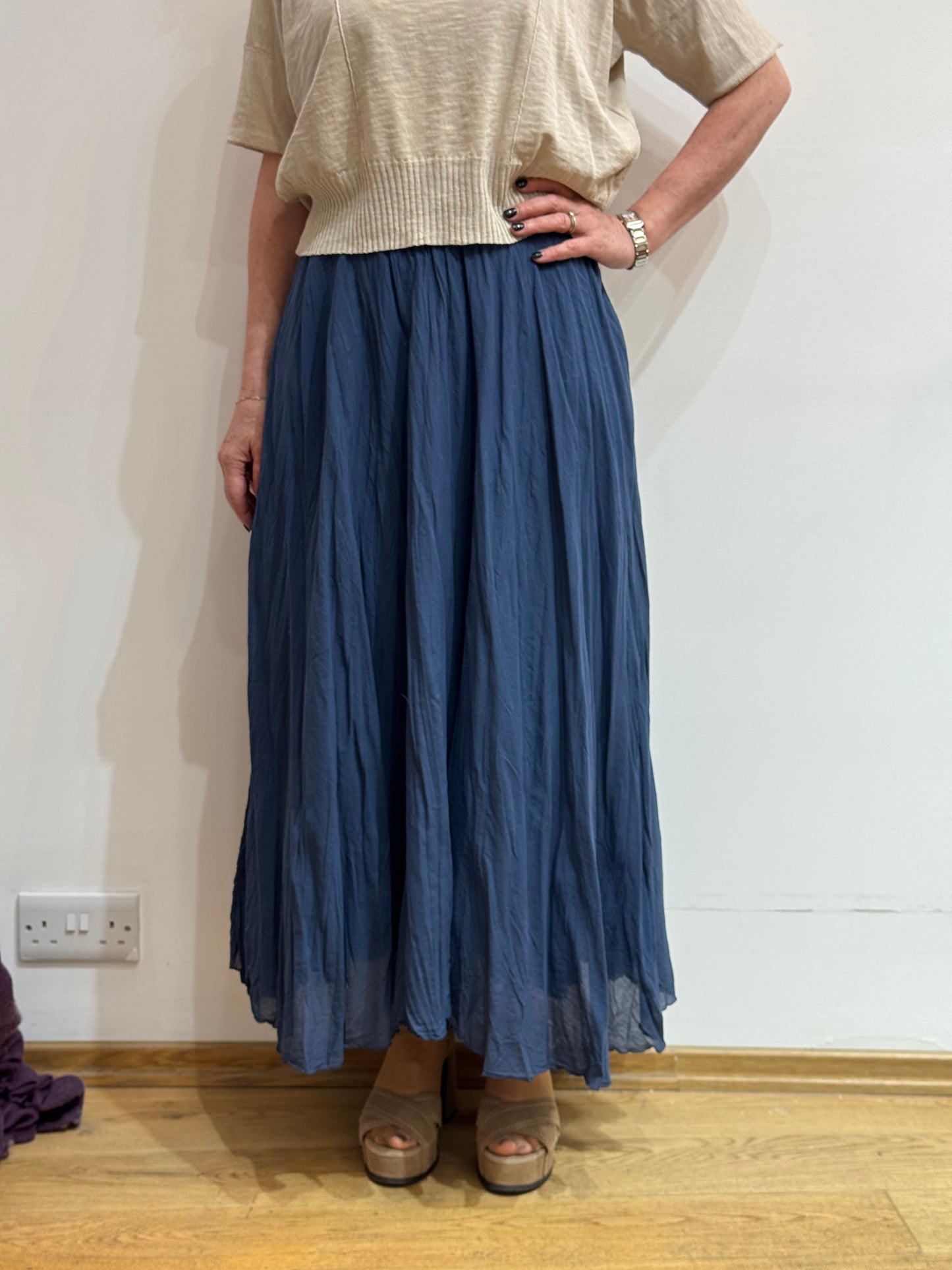 EC 26507504 Crinkle cotton maxi skirt