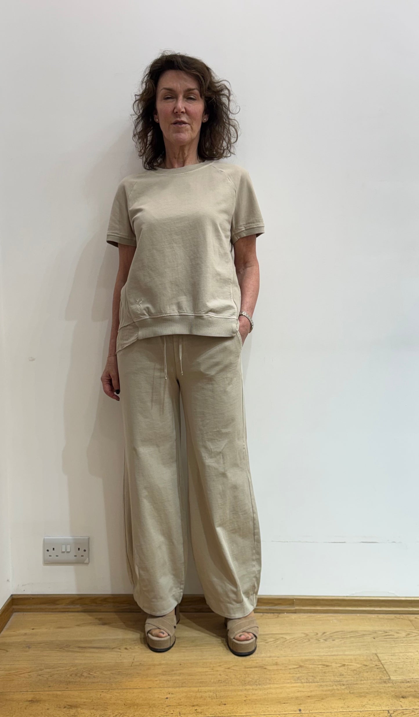 EC 46QU2009 Jersey/voile s/s sweat top