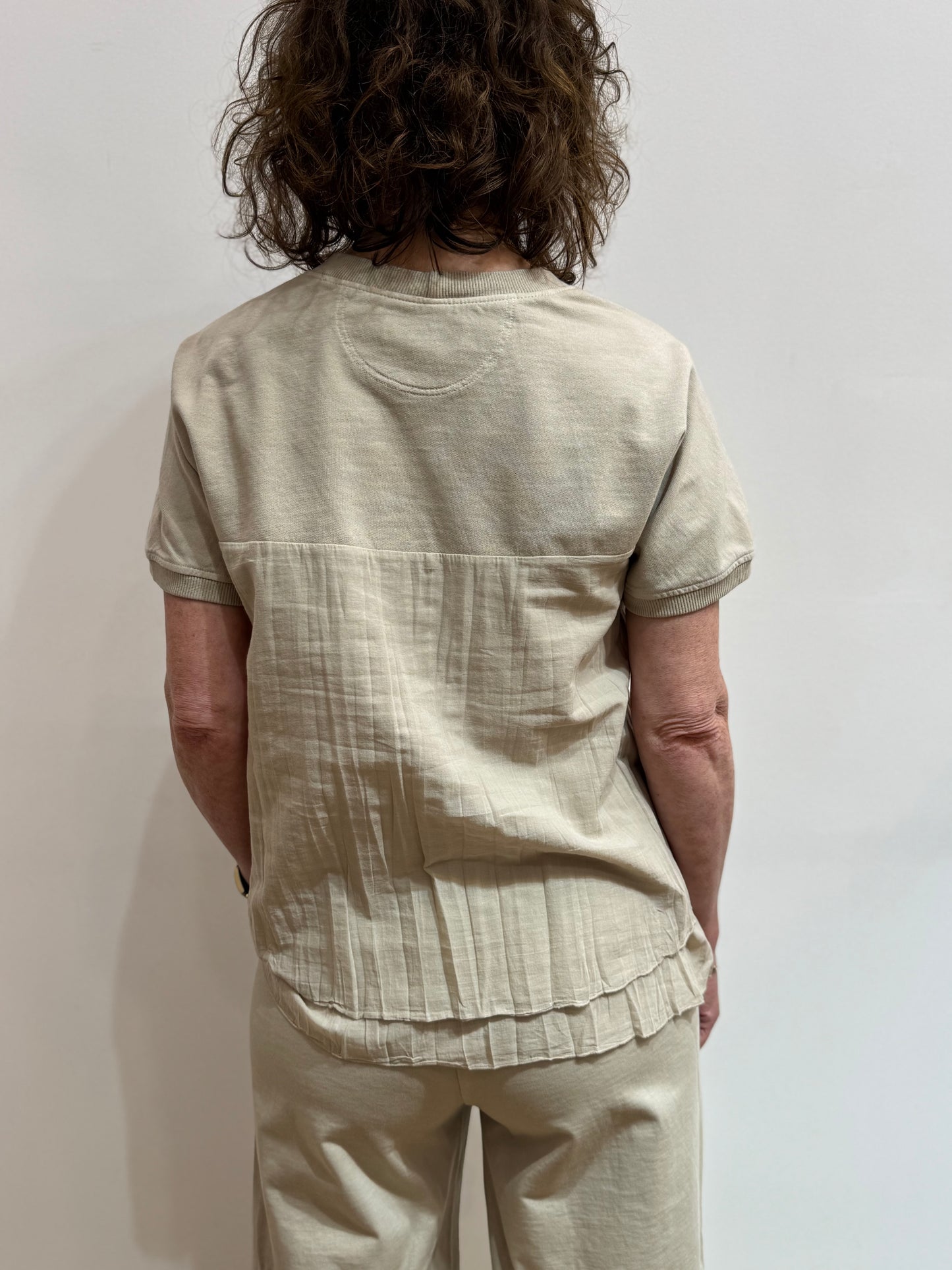 EC 46QU2009 Jersey/voile s/s sweat top
