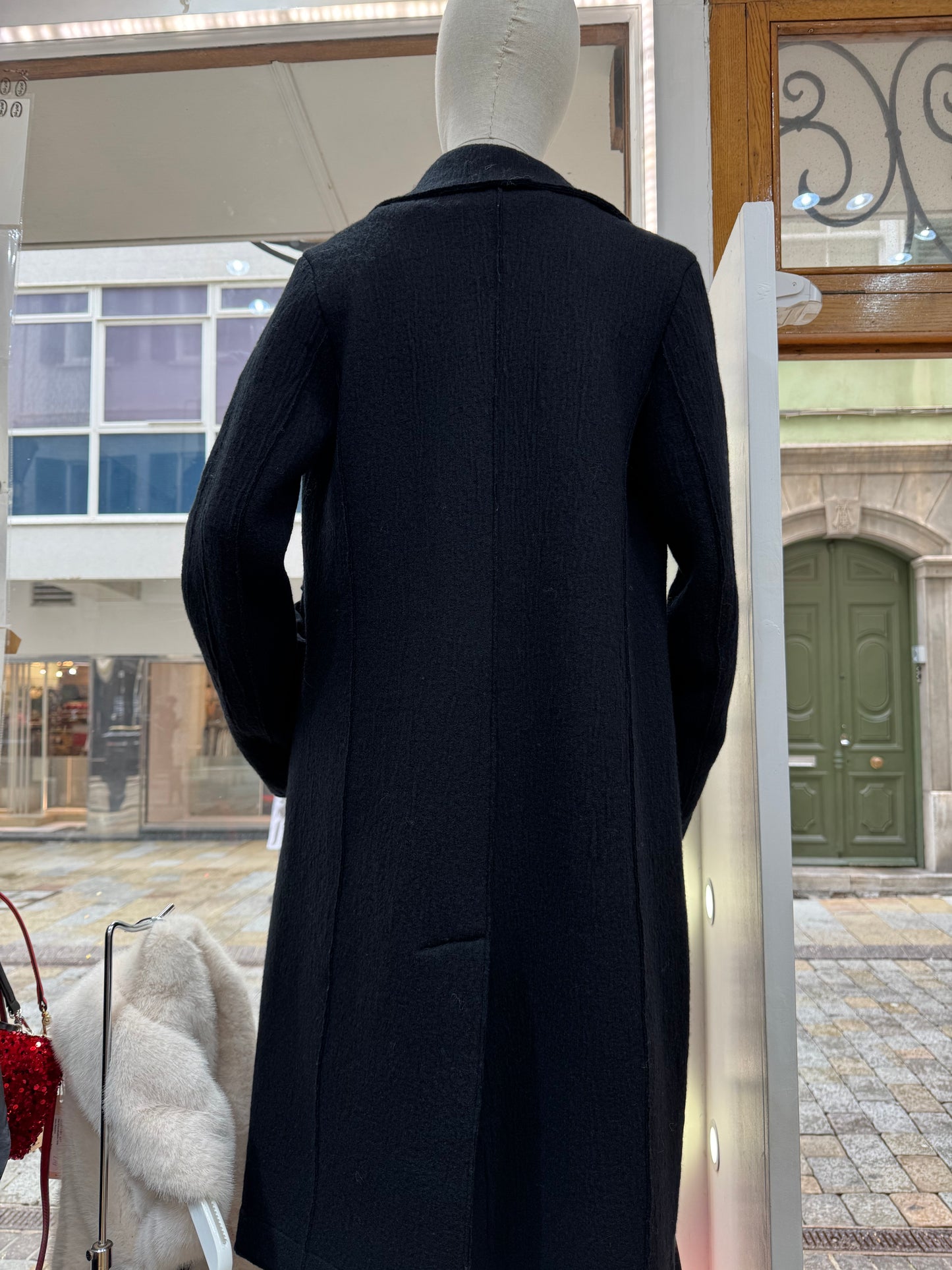 Tr X333 Boiled wool slim coat