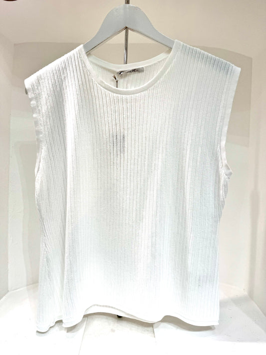 Ta C0500 Ribbed knit cap sleeve tank