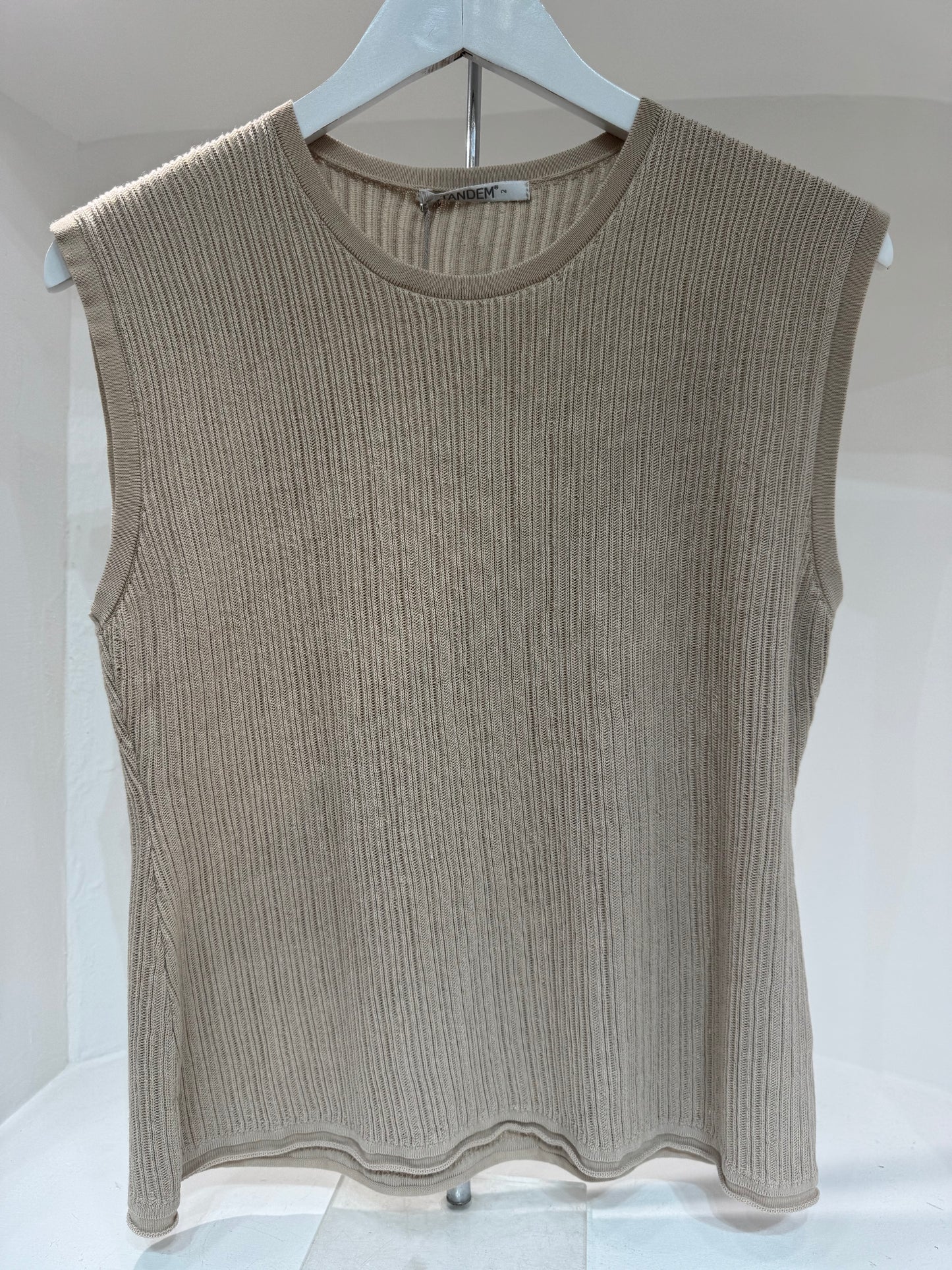 Ta C0500 Ribbed knit cap sleeve tank