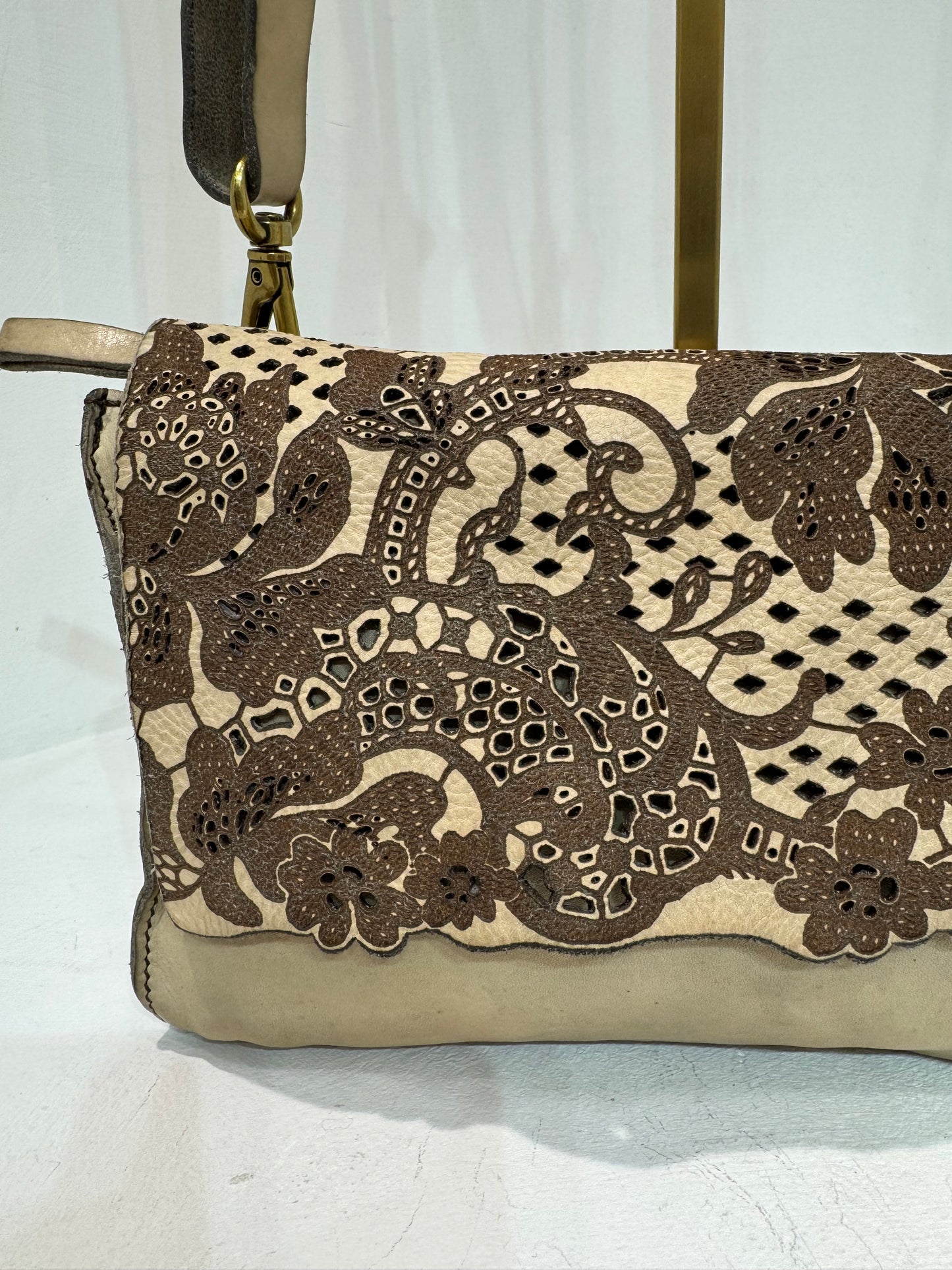 C C040640 Denise Laser pattern small satchel